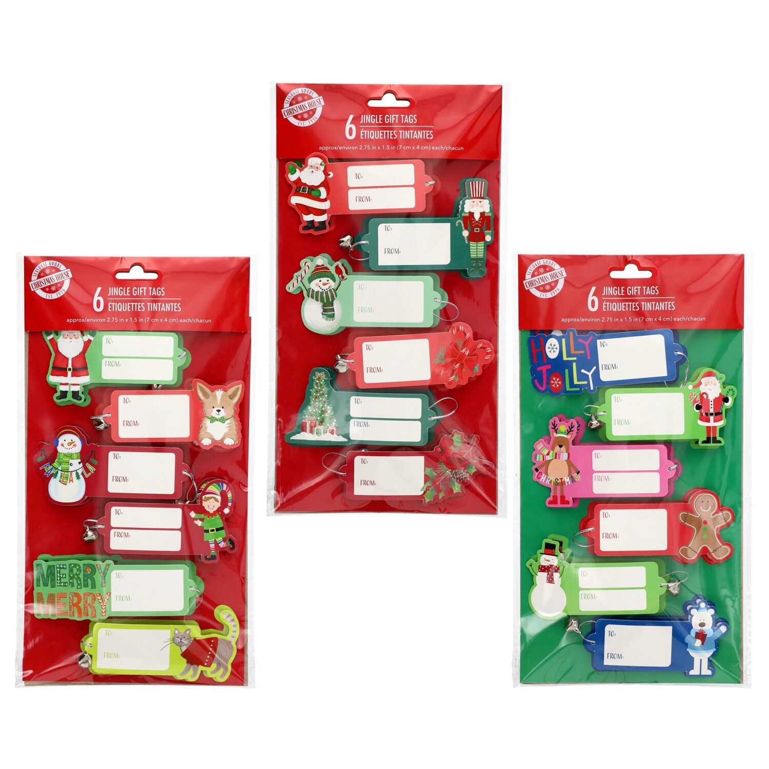 Christmas House Jingle Gift Tags, Assorted Christmas Icon Designs, 6-pc Pack. — coming to Dollar Tree Sep 29, 2026