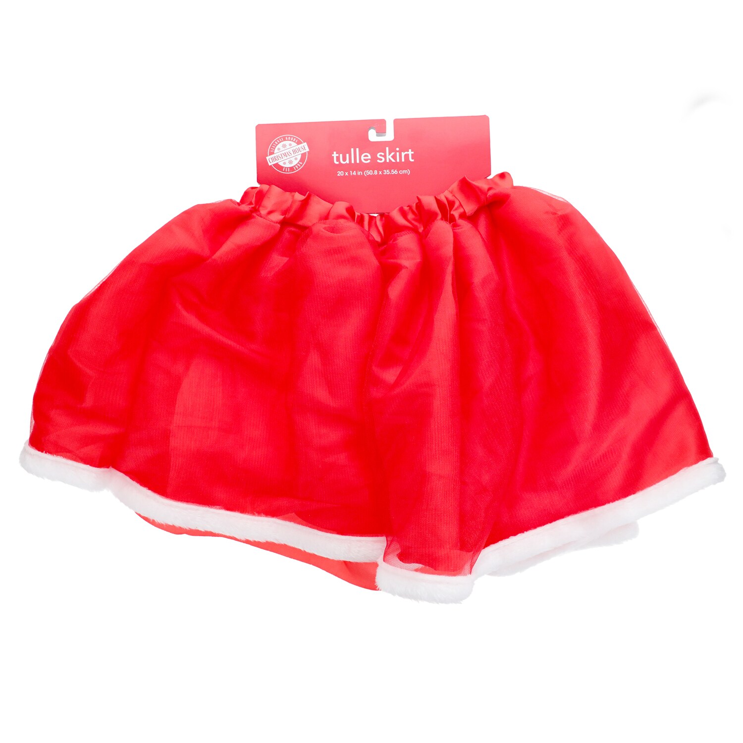Christmas House Red Tulle Skirt, 1-ct. — coming to Dollar Tree Sep 16, 2026