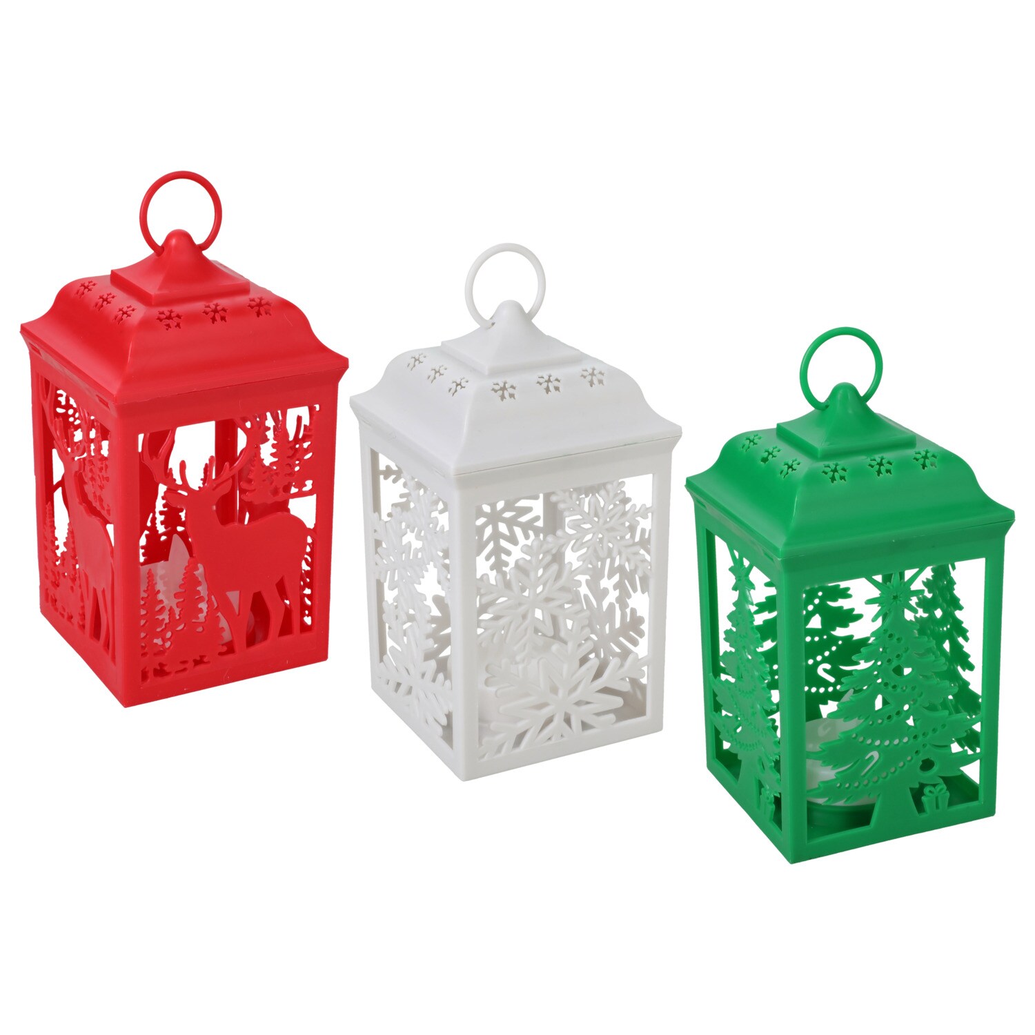Christmas House Holiday Theme LED Lantern, Assorted Colors — coming to Dollar Tree Sep 30, 2026