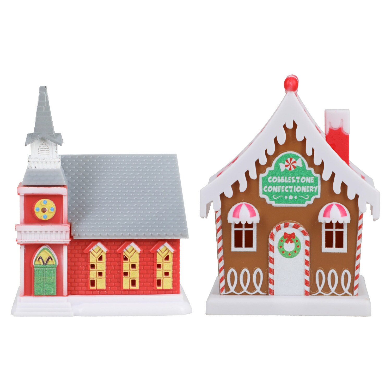 Cobblestone Corners Miniature LED Light Up Christmas Village Decor, Assorted Designs — coming to Dollar Tree Sep 7, 2026