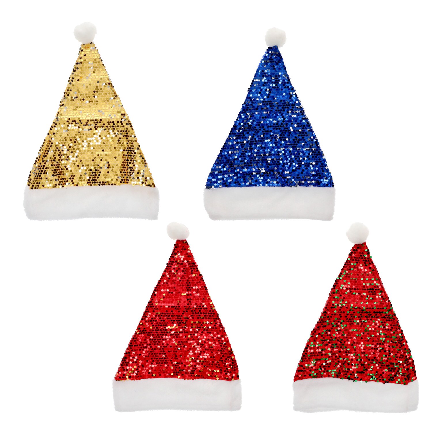 Christmas House Sequin Santa Hat, Assorted Colors, 1-ct. — coming to Dollar Tree Sep 16, 2026