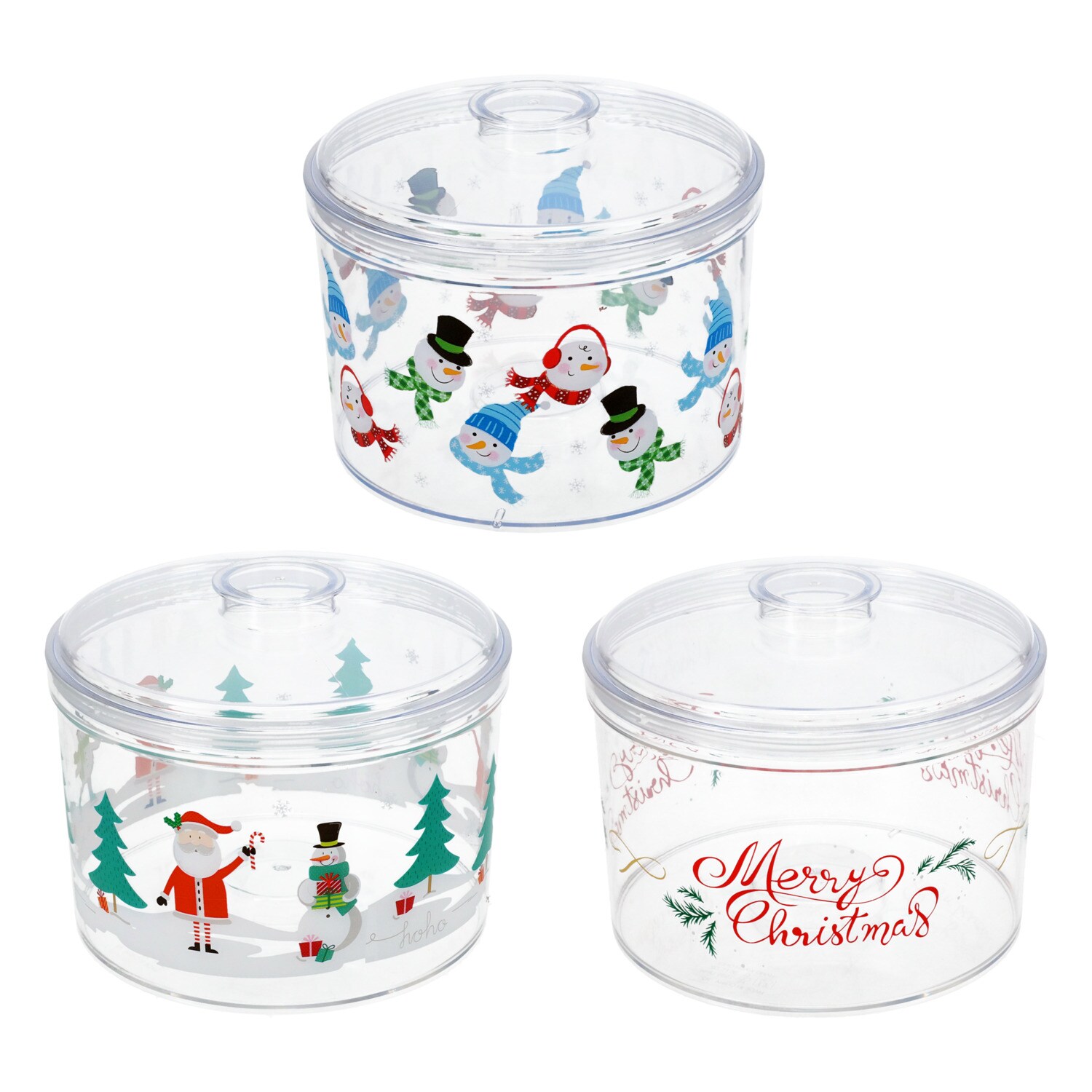 Christmas-themed Plastic Container With Lid, Assorted Styles — coming to Dollar Tree Sep 3, 2026