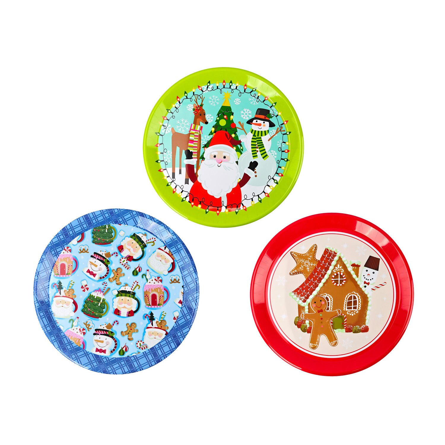 Christmas-themed Round Platter, Assorted Styles — coming to Dollar Tree Sep 12, 2026