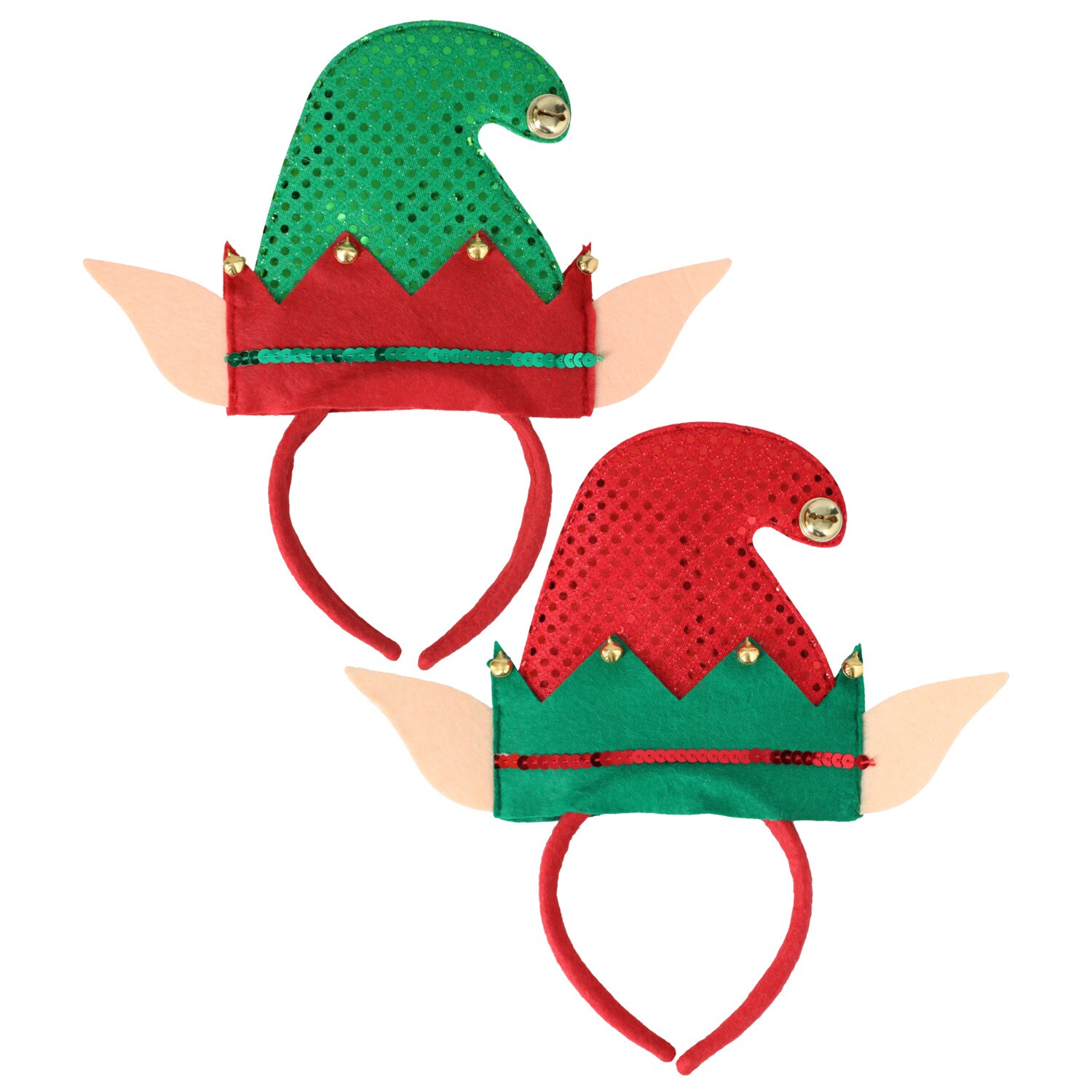 Christmas House Felt Elf Headband With Bells, Assorted Colors, 1-ct. — coming to Dollar Tree Sep 16, 2026