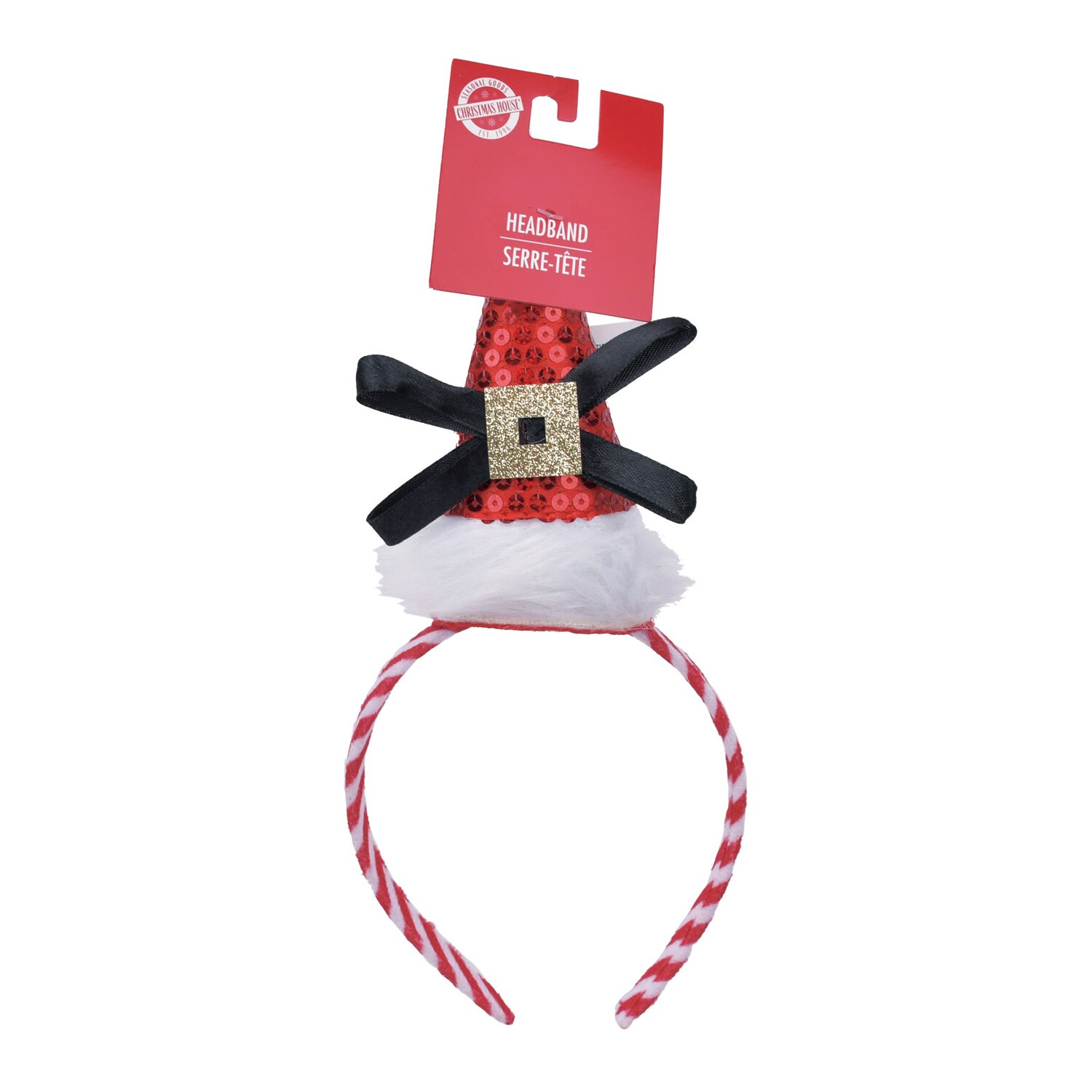 Christmas House Santa Hat Headband. — coming to Dollar Tree Sep 16, 2026