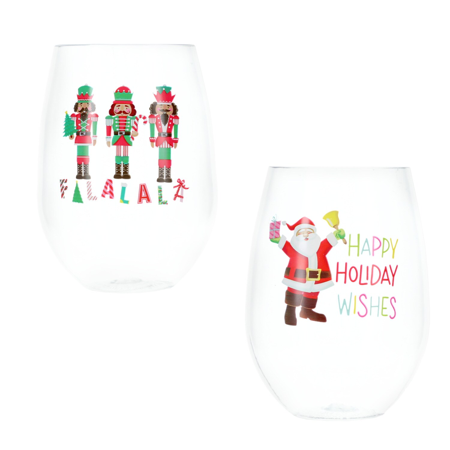 Christmas Theme Stemless Glass, Assorted Designs — coming to Dollar Tree Sep 12, 2026