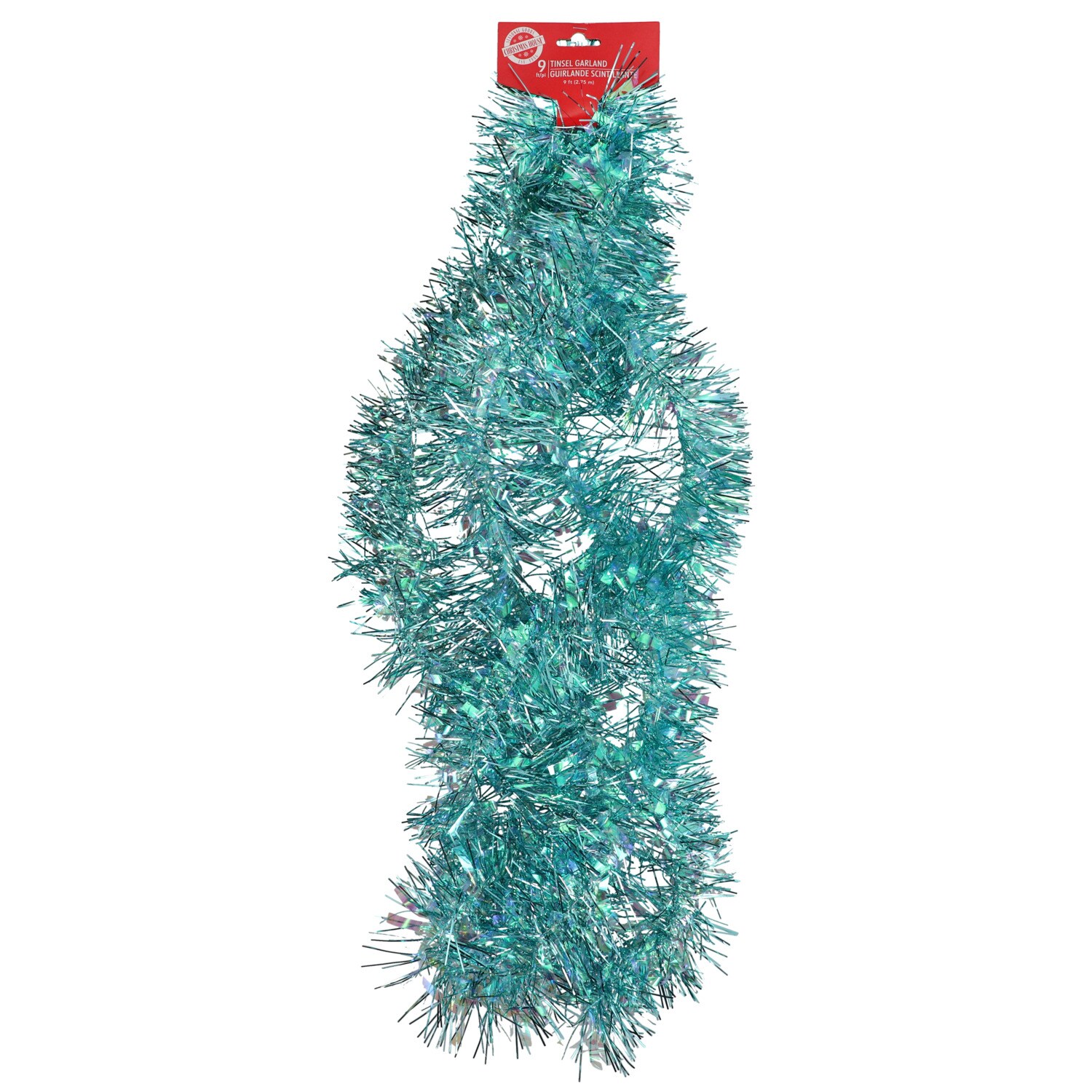 Christmas House Tall Tinsel Garland, Assorted Among — coming to Dollar Tree Sep 18, 2026