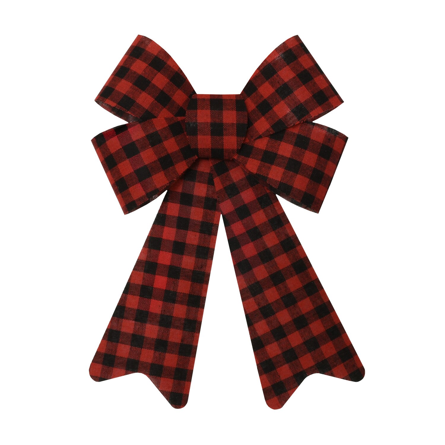 Christmas House Red and Black Buffalo Check Bow — coming to Dollar Tree Sep 18, 2026