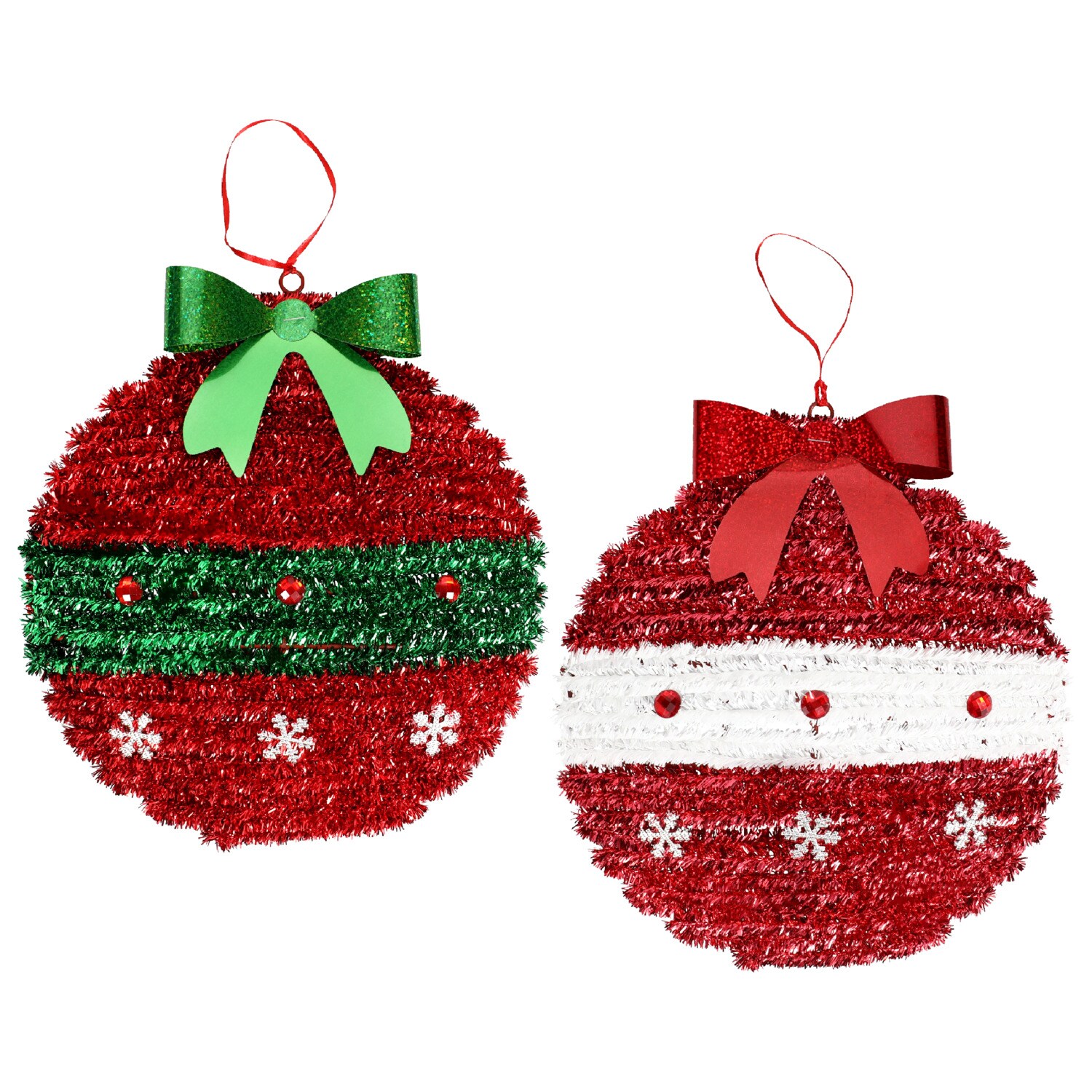 Christmas Tinsel Ornament Wall Decor, Assorted Designs. — coming to Dollar Tree Sep 16, 2026