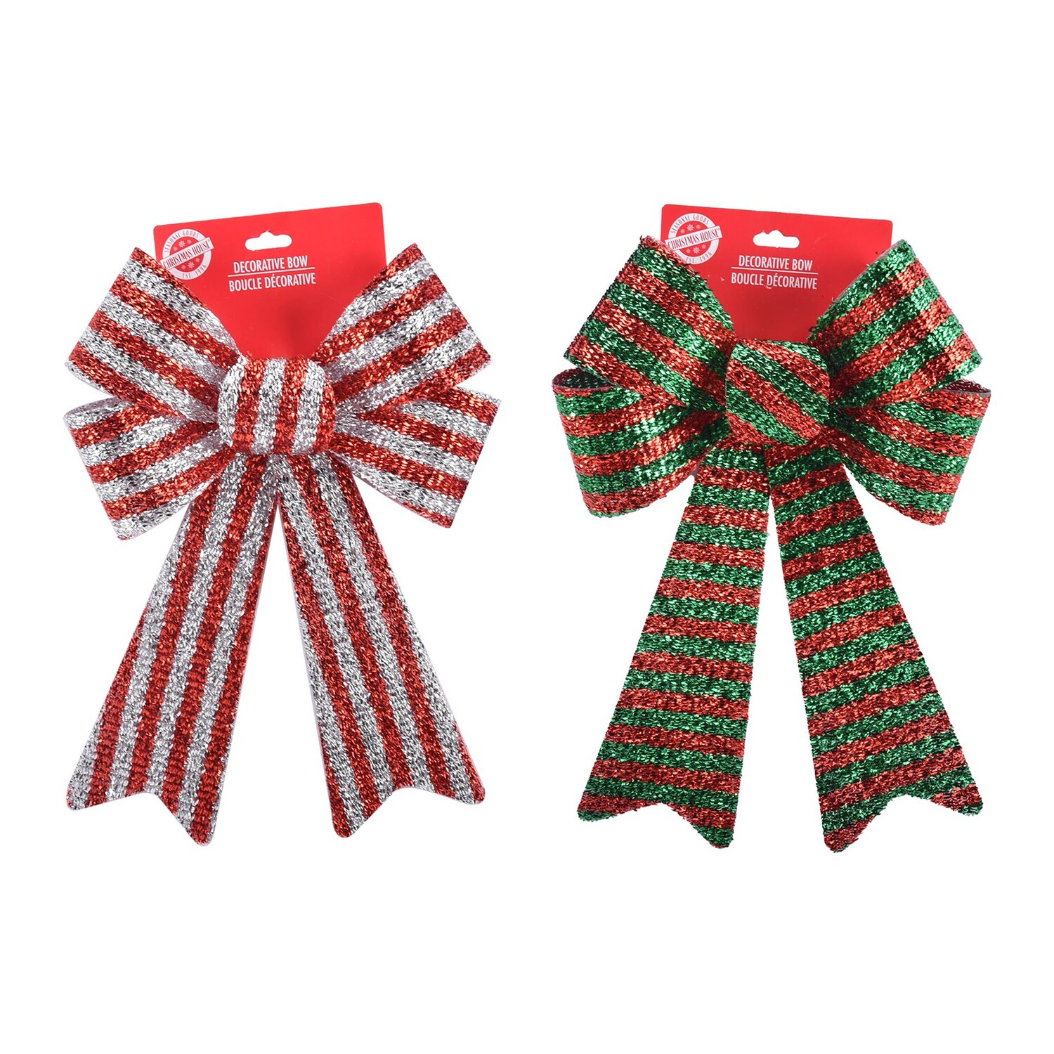 Christmas House Large Decorative Bow, Assorted Colors — coming to Dollar Tree Sep 18, 2026