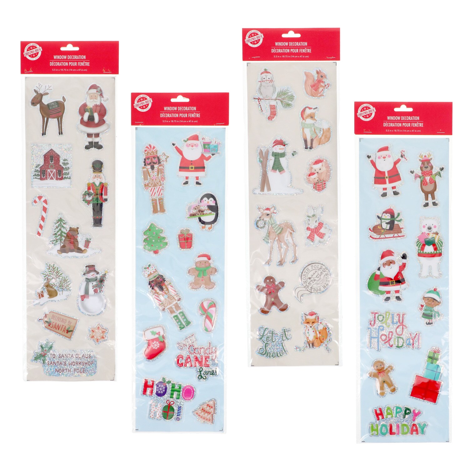 Christmas House Wall Decoration Stickers, Assorted Designs. — coming to Dollar Tree Sep 18, 2026