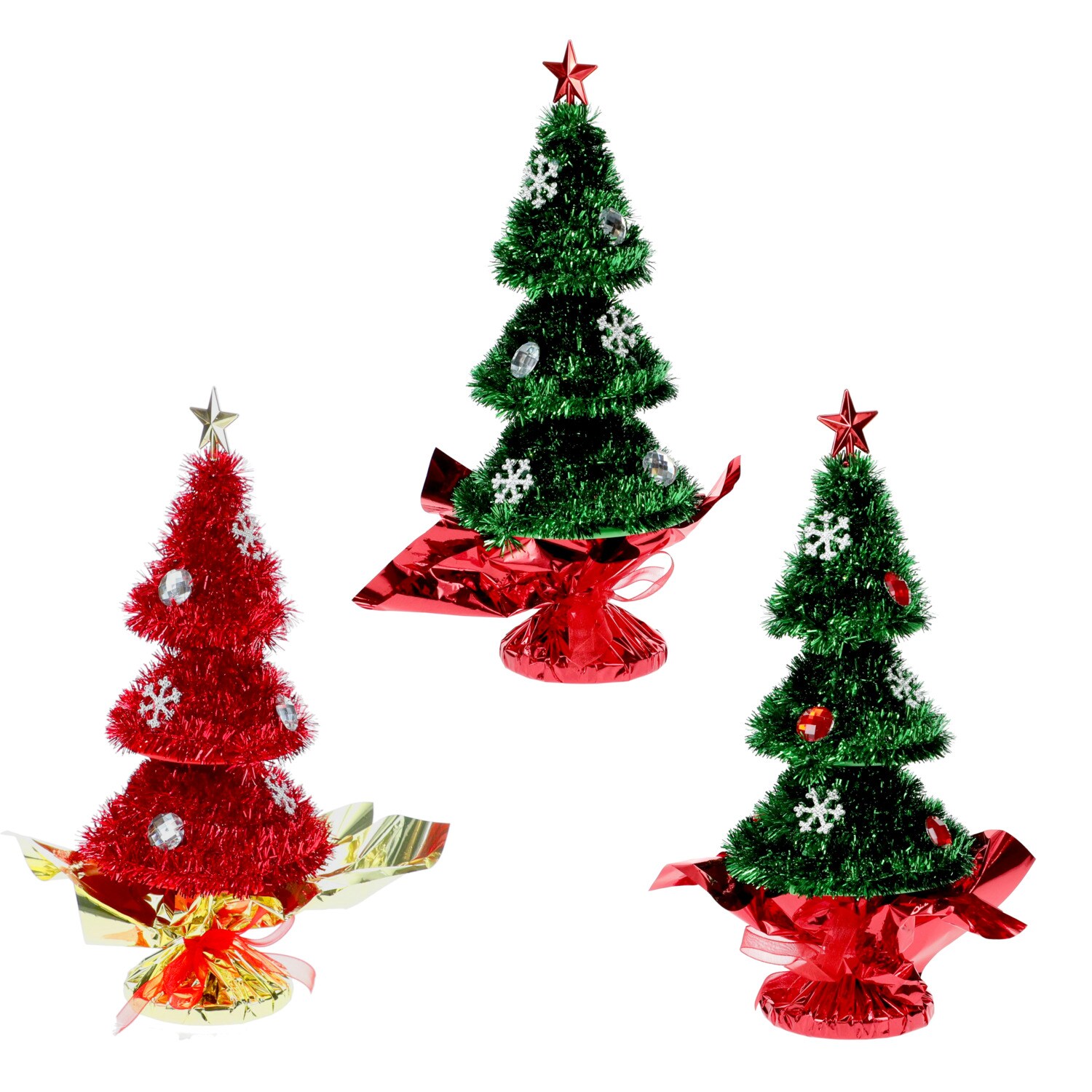Christmas House Tinsel Tree With Ornament, Assorted Styles — coming to Dollar Tree Aug 29, 2026