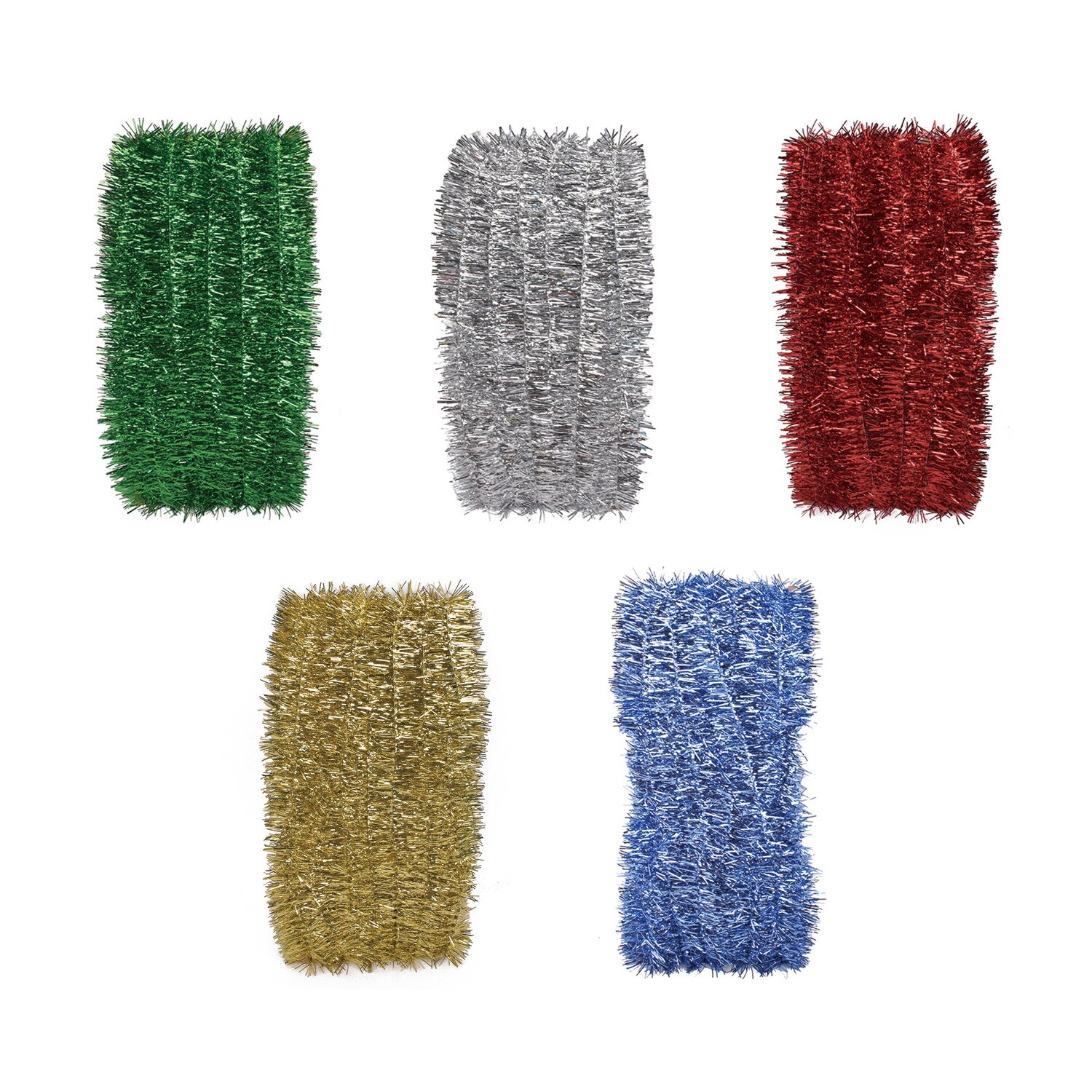 Christmas House Tinsel Garland, Assorted Colors — coming to Dollar Tree Sep 18, 2026