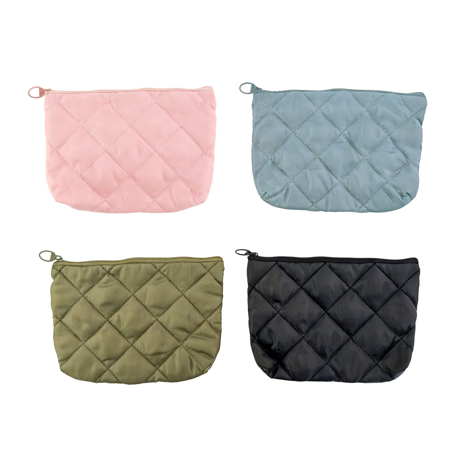 Puffy Solid Color Cosmetic Bag, Assorted Colors, 1-ct. — coming to Dollar Tree Aug 21, 2026