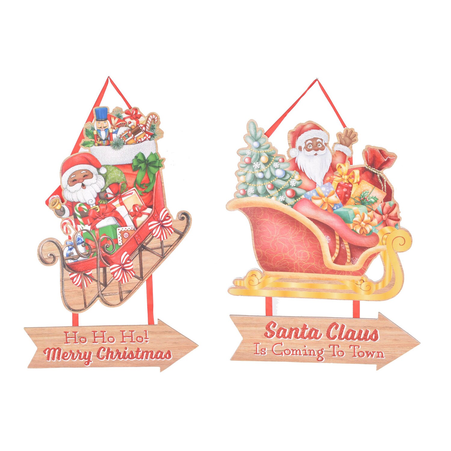 Santa Sleigh Wall Sign, Assorted Designs. — coming to Dollar Tree Sep 16, 2026