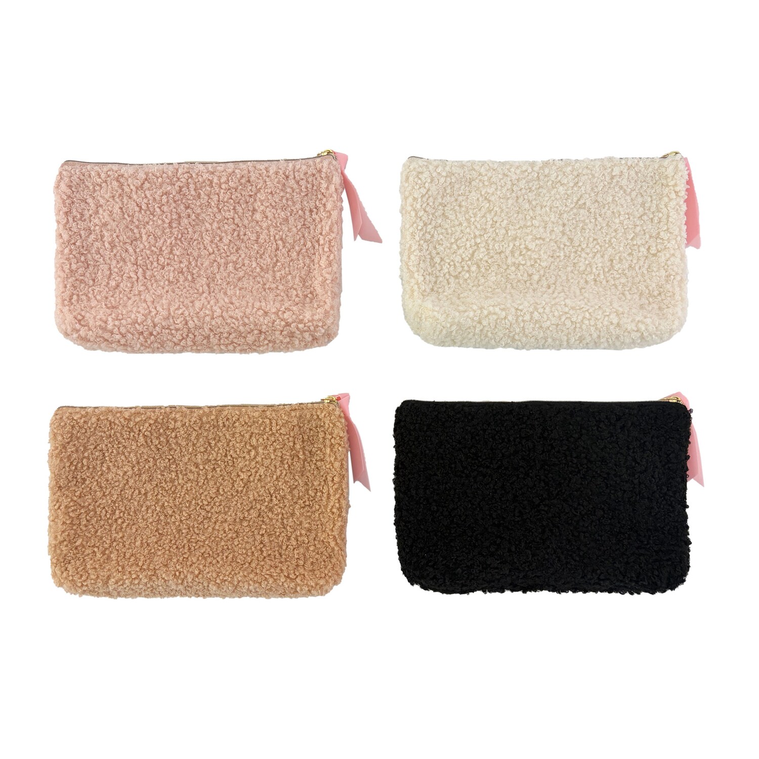 Teddy Fur Cosmetic Bag, Assorted Colors, 1-ct. — coming to Dollar Tree Aug 21, 2026