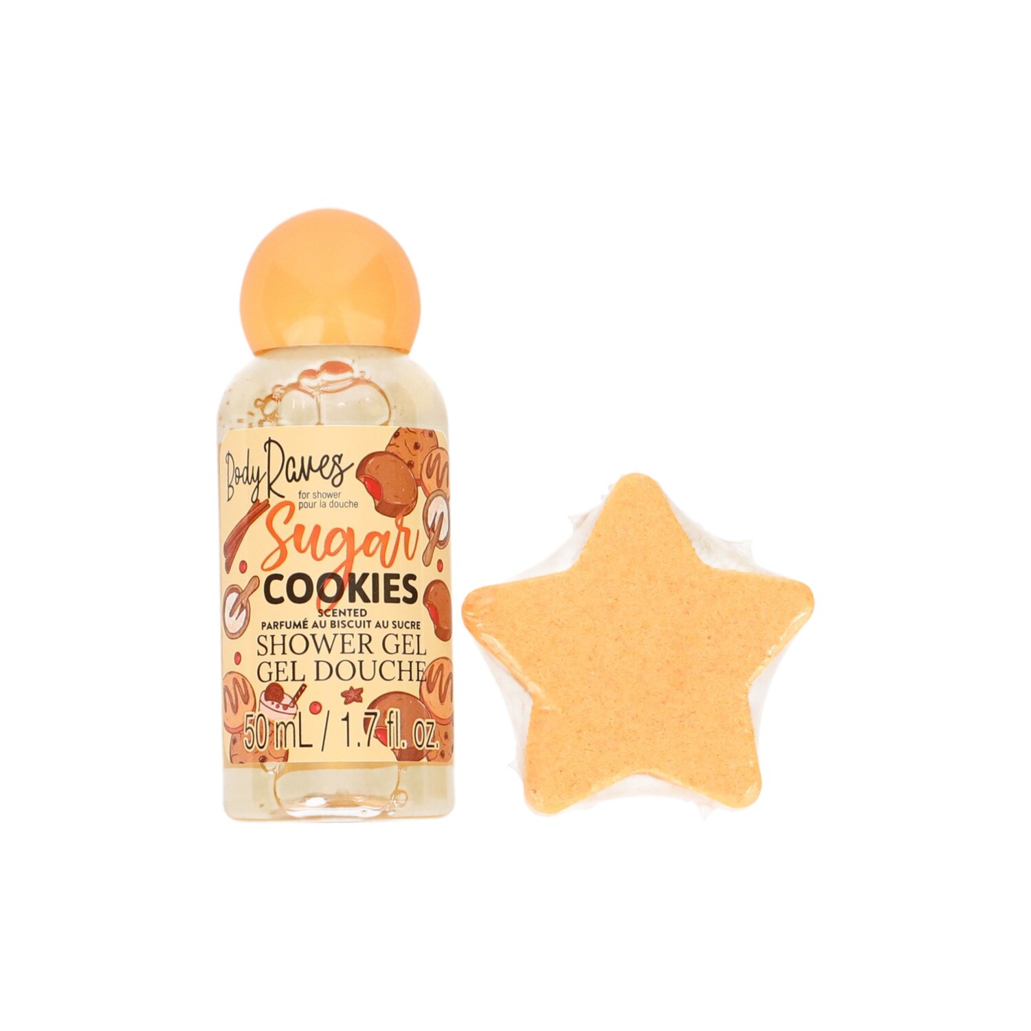 Body Raves Sugar Cookie Scent Shower Set — coming to Dollar Tree Sep 25, 2026
