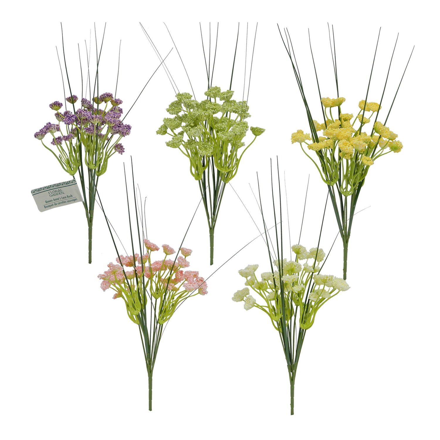 Floral Garden Queen Anne's Lace Artificial Bush, Assorted Colors, 1-ct. — coming to Dollar Tree Aug 28, 2026