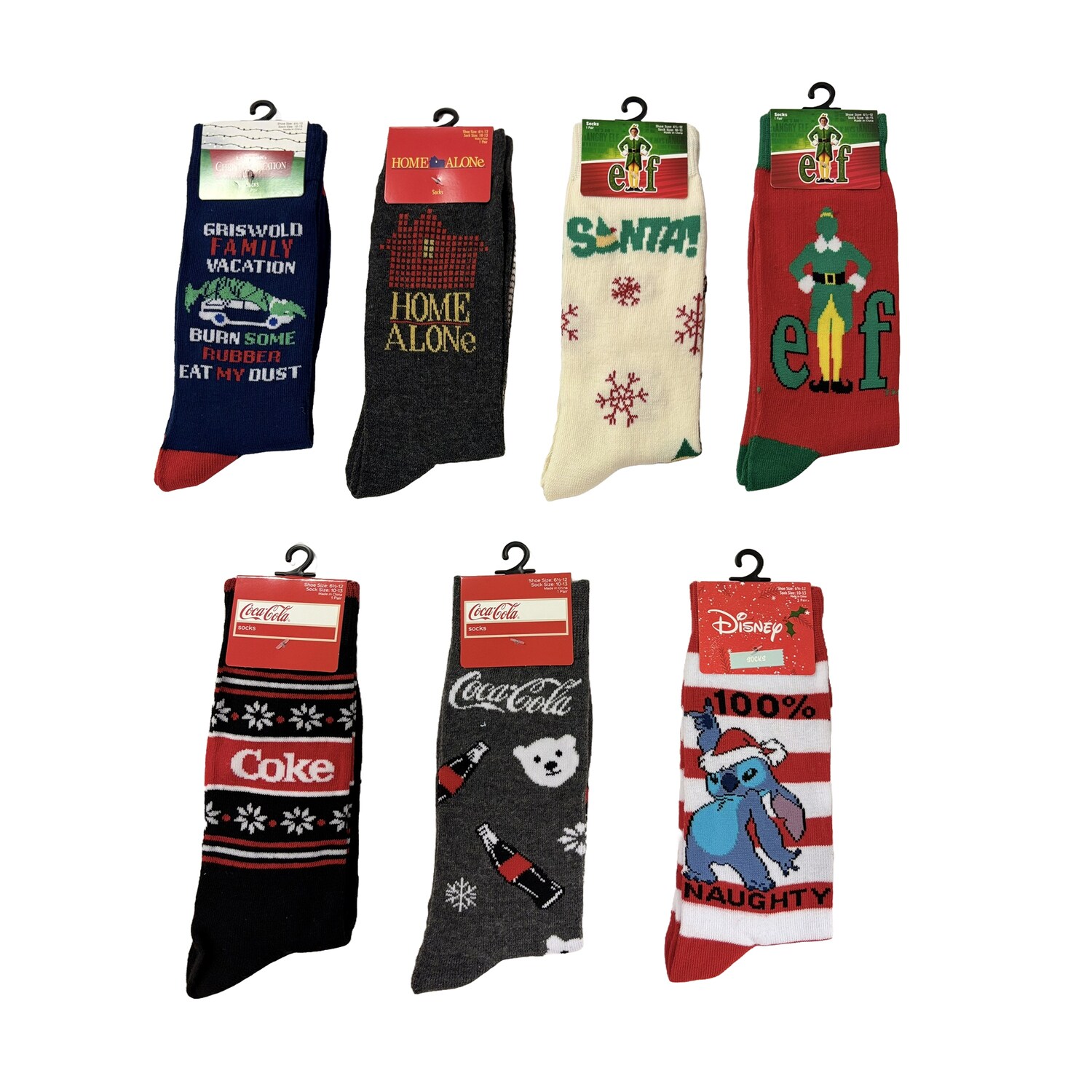 Men's Christmas-themed Casual Crew Socks, Assorted Characters, 2-pc Pack. — coming to Dollar Tree Sep 14, 2026