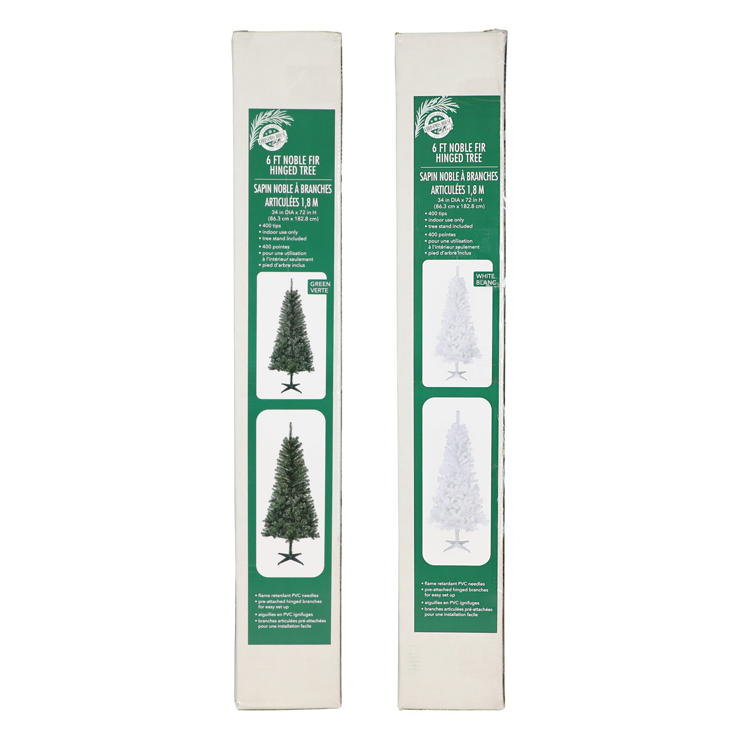 Christmas House Noble Fir Hinged Christmas Tree Decor, Assorted Colors. — coming to Dollar Tree Sep 2, 2026