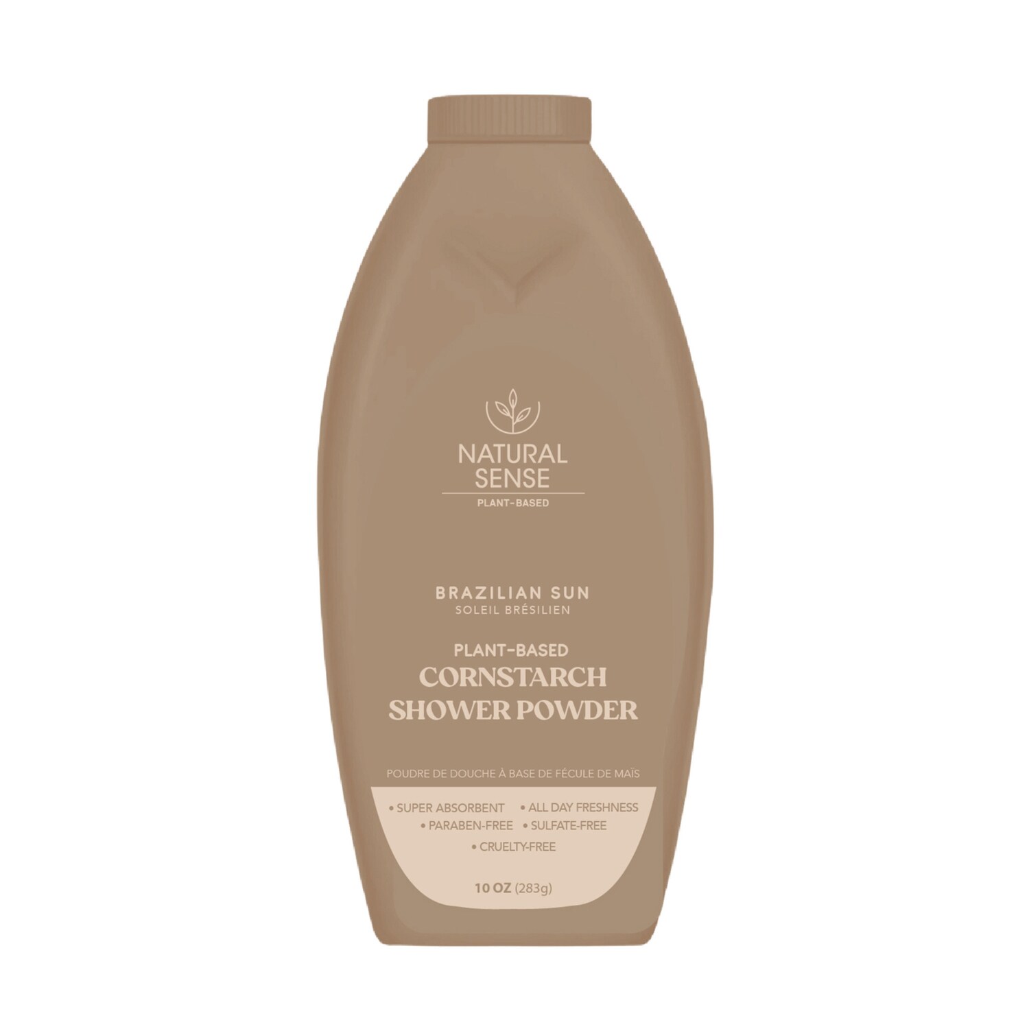 Natural Sense Brazilian Sun Plant-based Cornstarch Shower Powder, 10 Oz — coming to Dollar Tree Oct 3, 2026