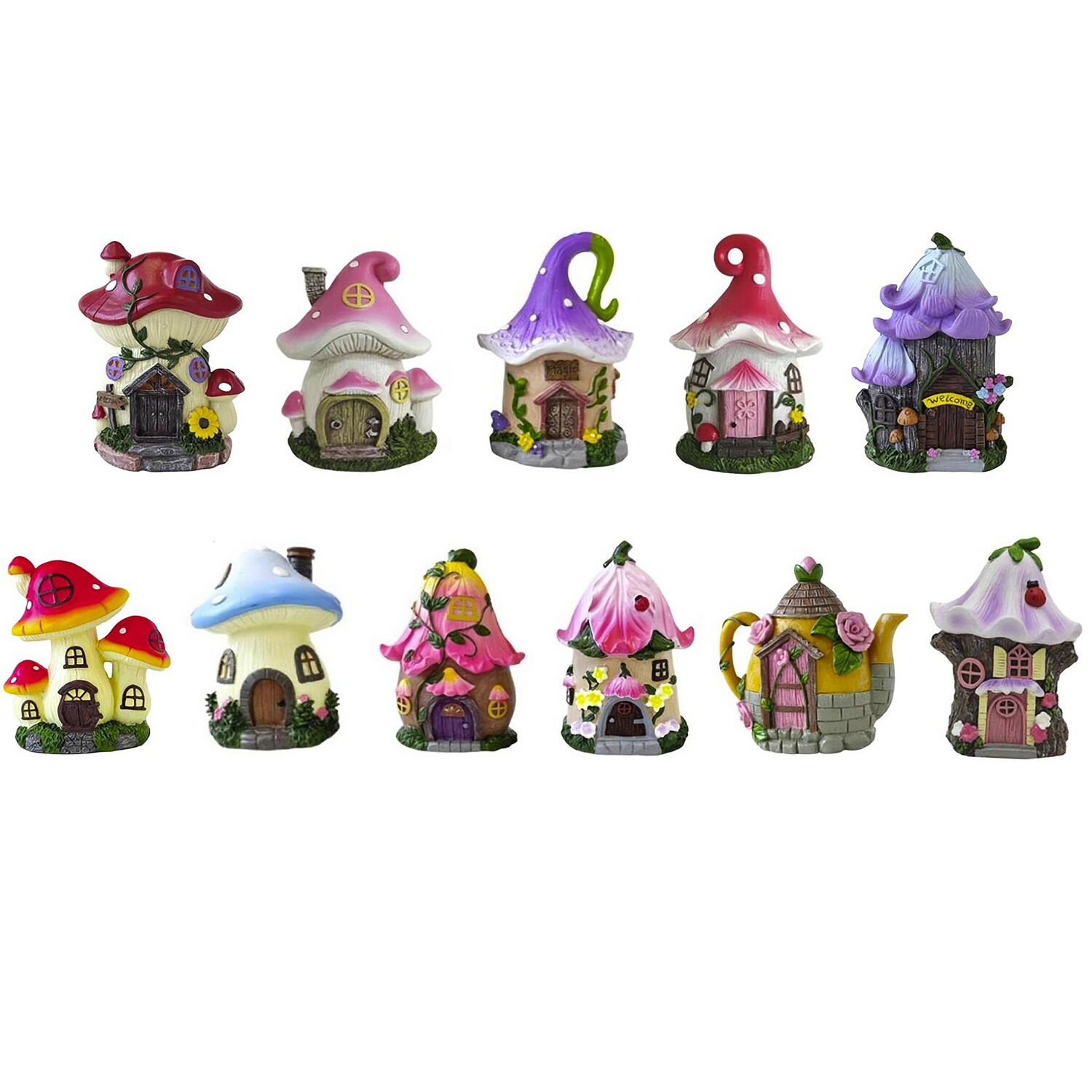 Mini Fairy Flower Mushroom House Decor, Assorted Designs — coming to Dollar Tree Nov 18, 2026