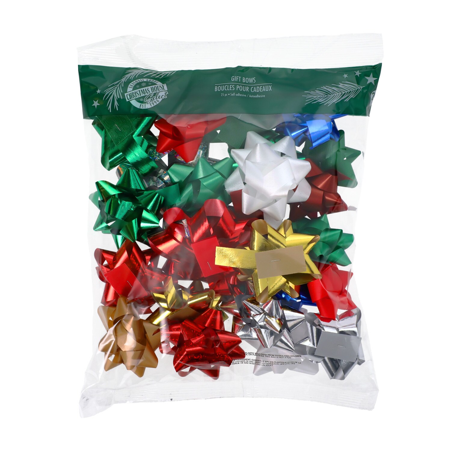 Christmas House Gift Bow, 25-pc Pack. — coming to Dollar Tree Sep 15, 2026