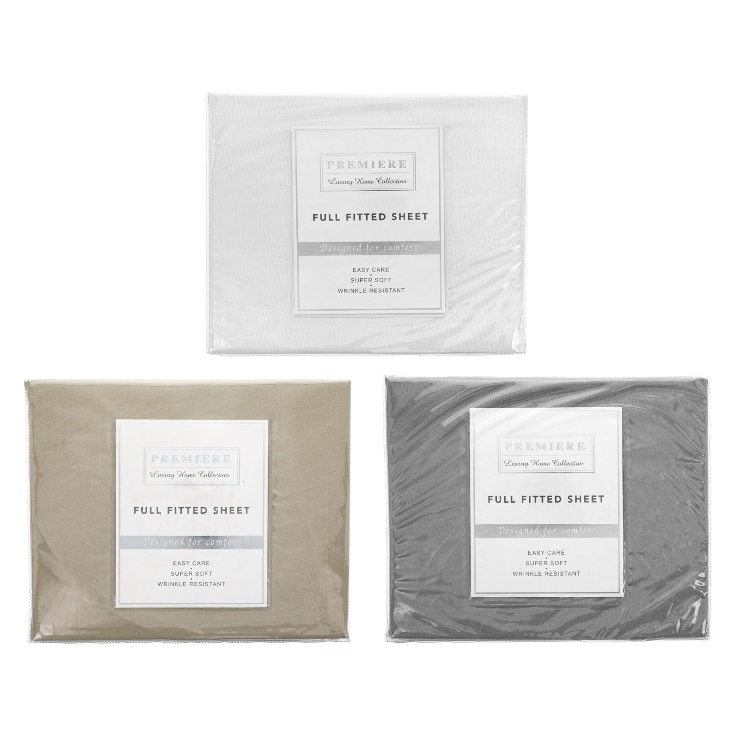 Premiere Luxury Home Collection Full Fitted Sheet, Assorted Colors — coming to Dollar Tree Sep 20, 2026