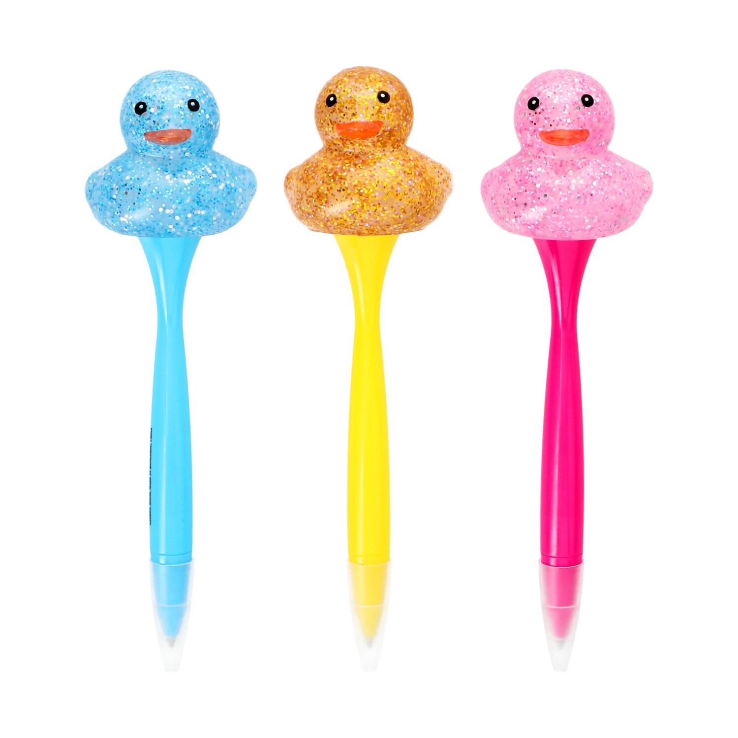 Geddes Sparkle And Squeeze Rubber Duck Pen, Assorted Colors. — coming to Dollar Tree Aug 21, 2026