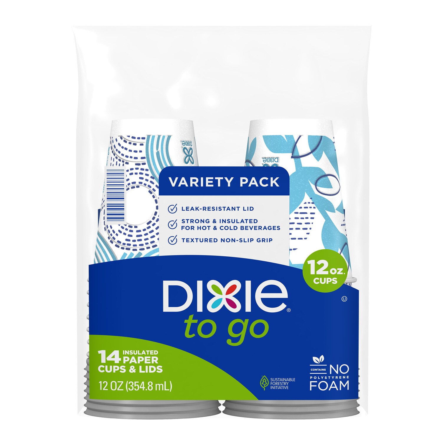 Dixie Paper Cups With Lids Variety Pack, 14-pc Pack. — coming to Dollar Tree Sep 16, 2026