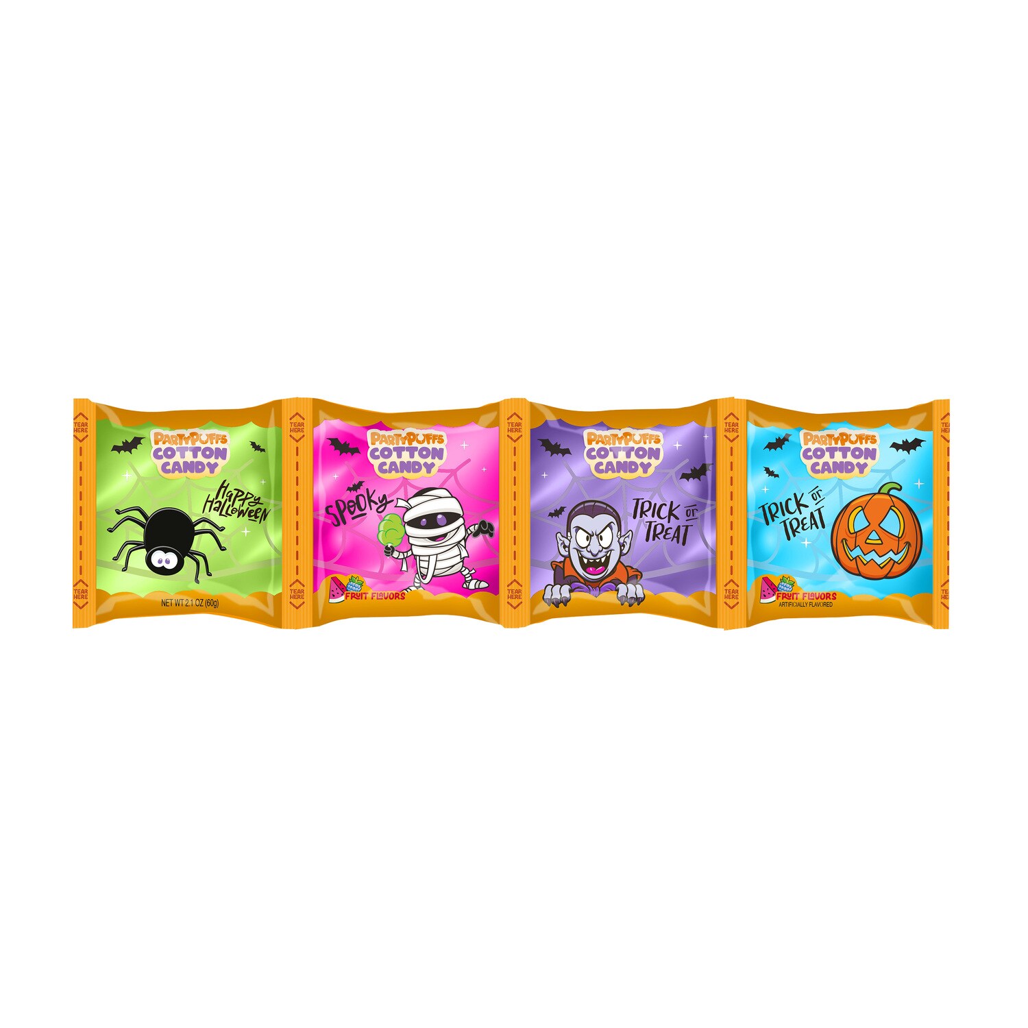 HLWN PRTY PUFF STRIP 4CT 2.12Z — coming to Dollar Tree Sep 10, 2026