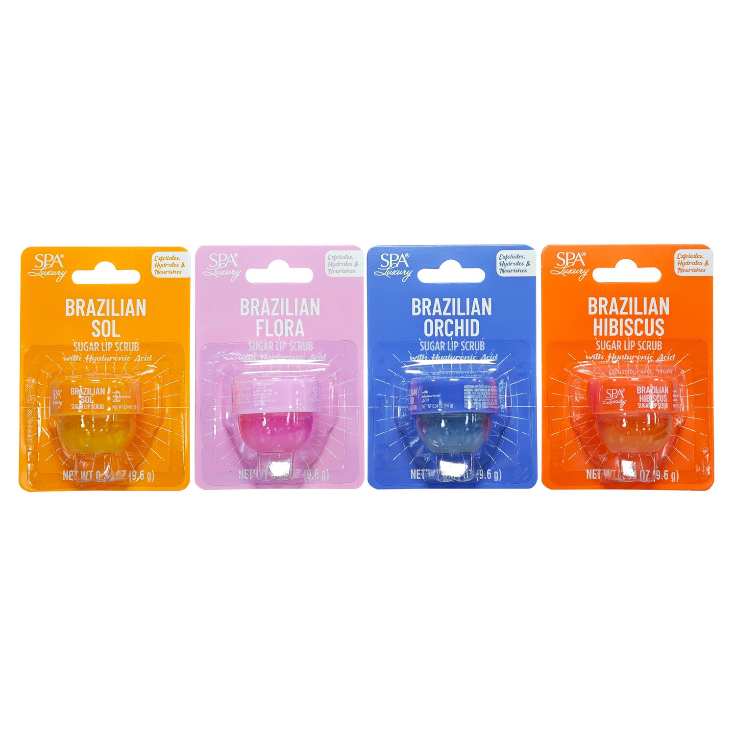 SPA Luxury Brazilian Sugar Lip Scrub, Assorted Flavors, 0.34 Oz. — coming to Dollar Tree Sep 4, 2026