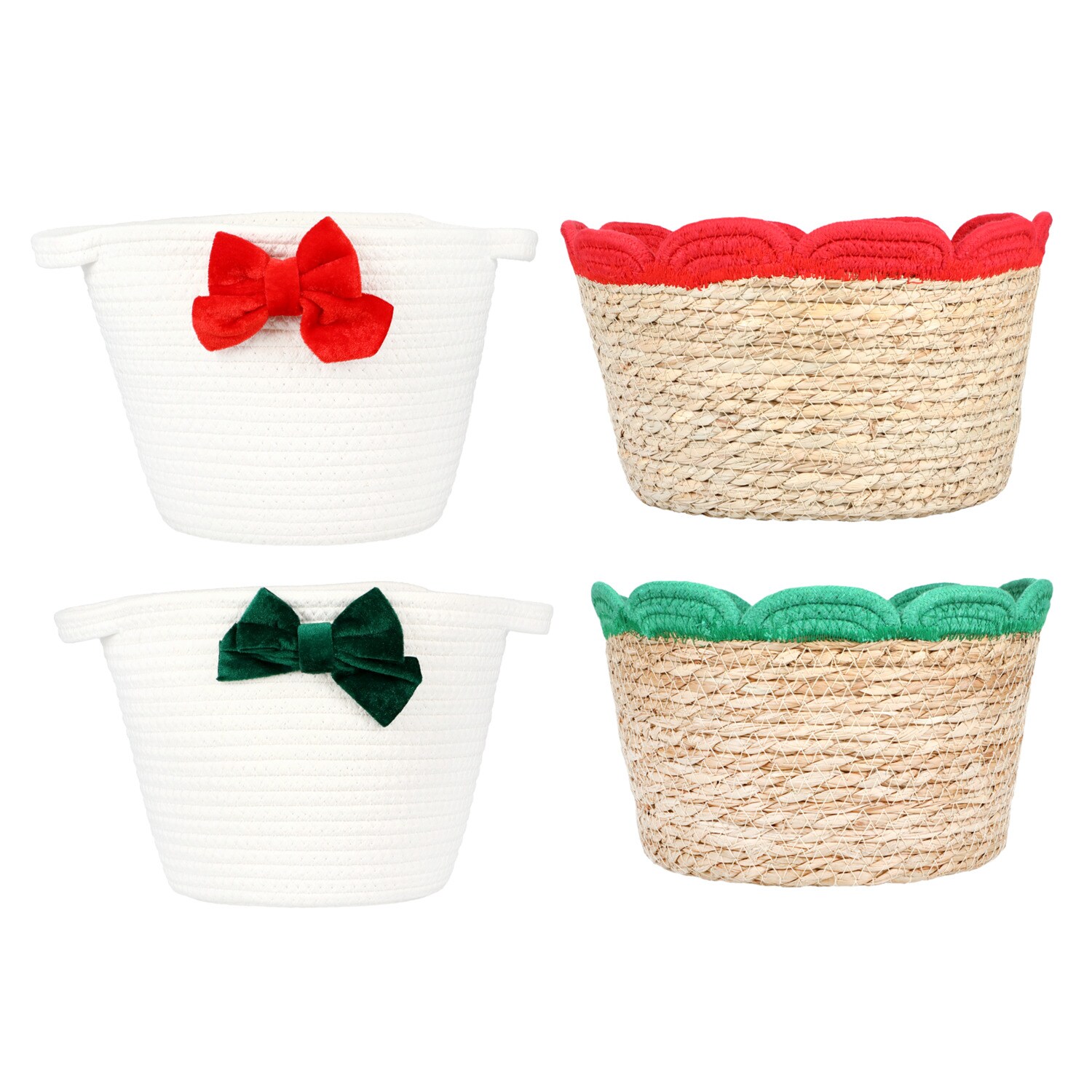 Home Decor Scalloped Basket, Assorted Styles And Colors — coming to Dollar Tree Sep 18, 2026