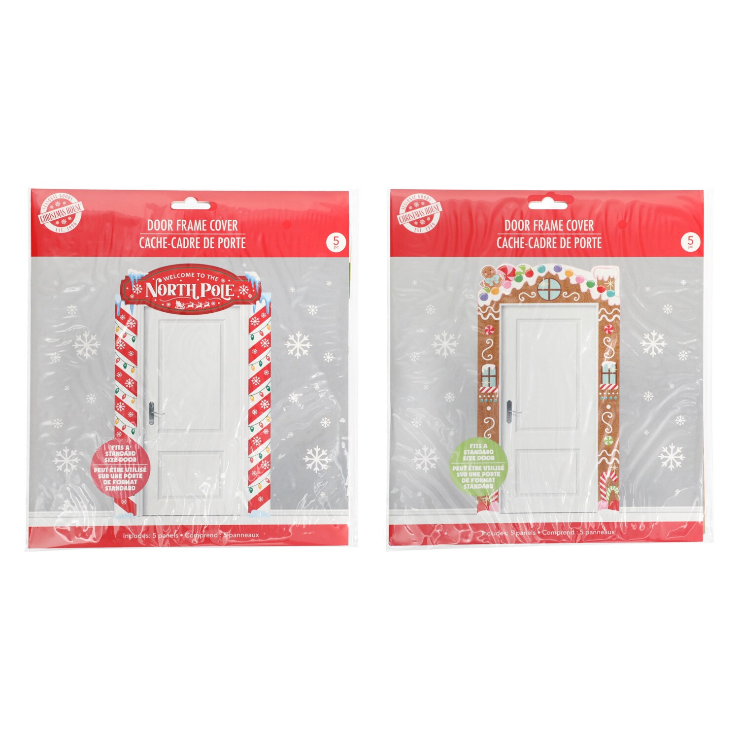 Christmas House Door Frame Cover, Assorted Designs. — coming to Dollar Tree Sep 18, 2026