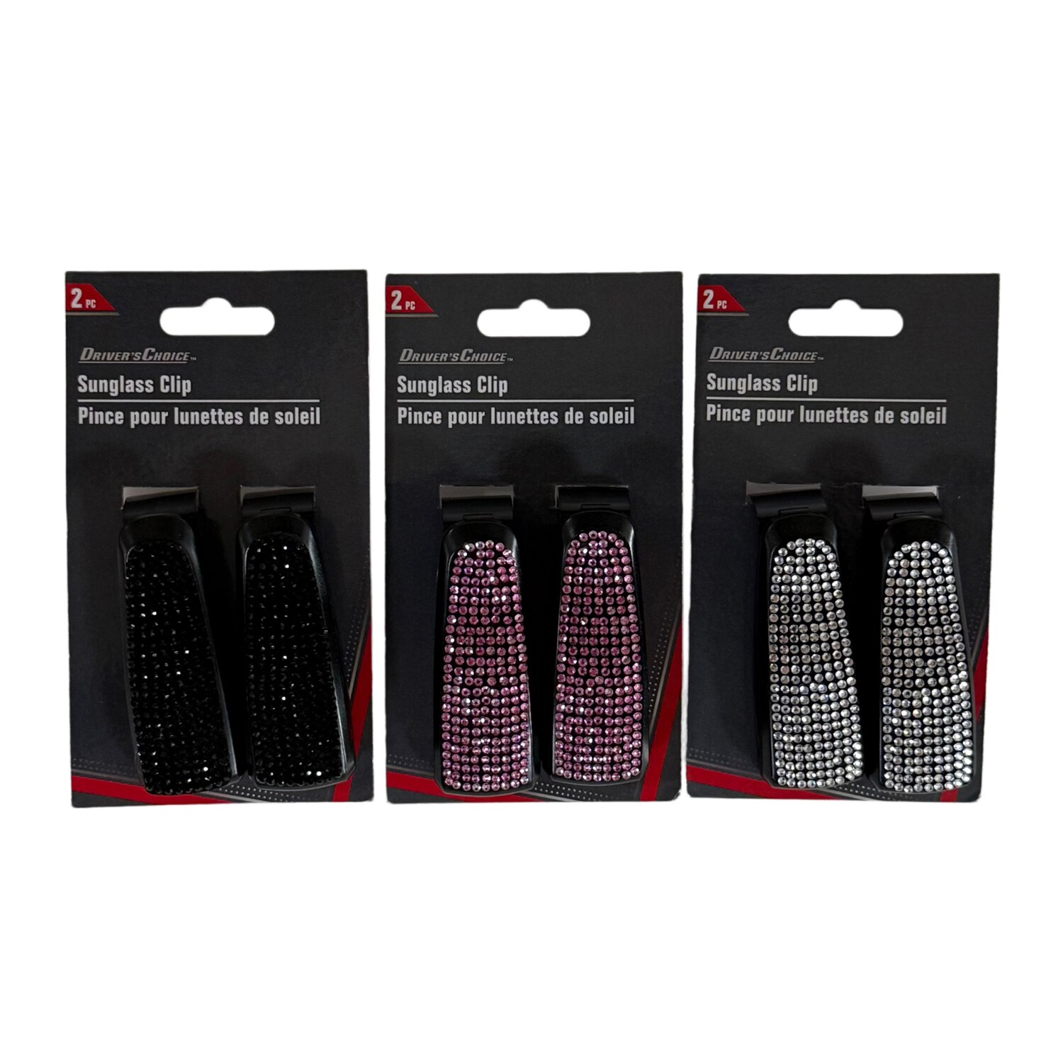 Driver's Choice Sunglasses Clips, Assorted Colors, 2-pc Pack. — coming to Dollar Tree Oct 23, 2026
