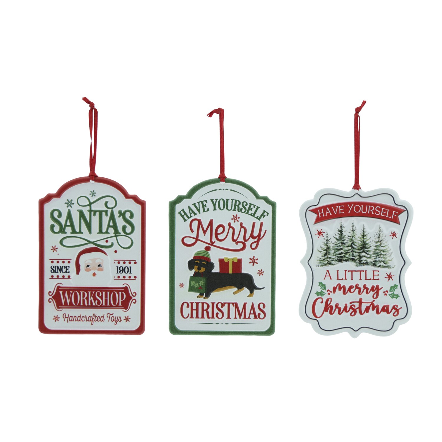 Christmas Metal Hanging Ornament, Assorted Designs, 1-ct. — coming to Dollar Tree Sep 30, 2026