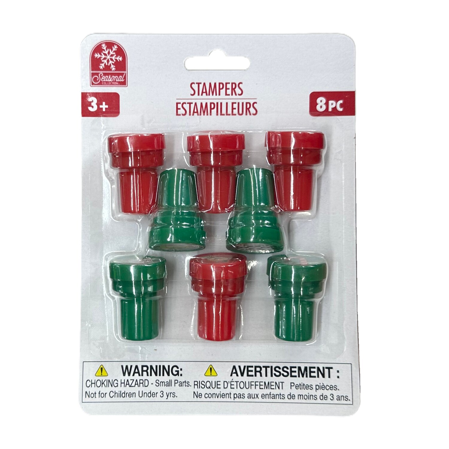 Seasonal Collection Christmas Stampers, Assorted Colors, 8-pc Pack. — coming to Dollar Tree Sep 29, 2026