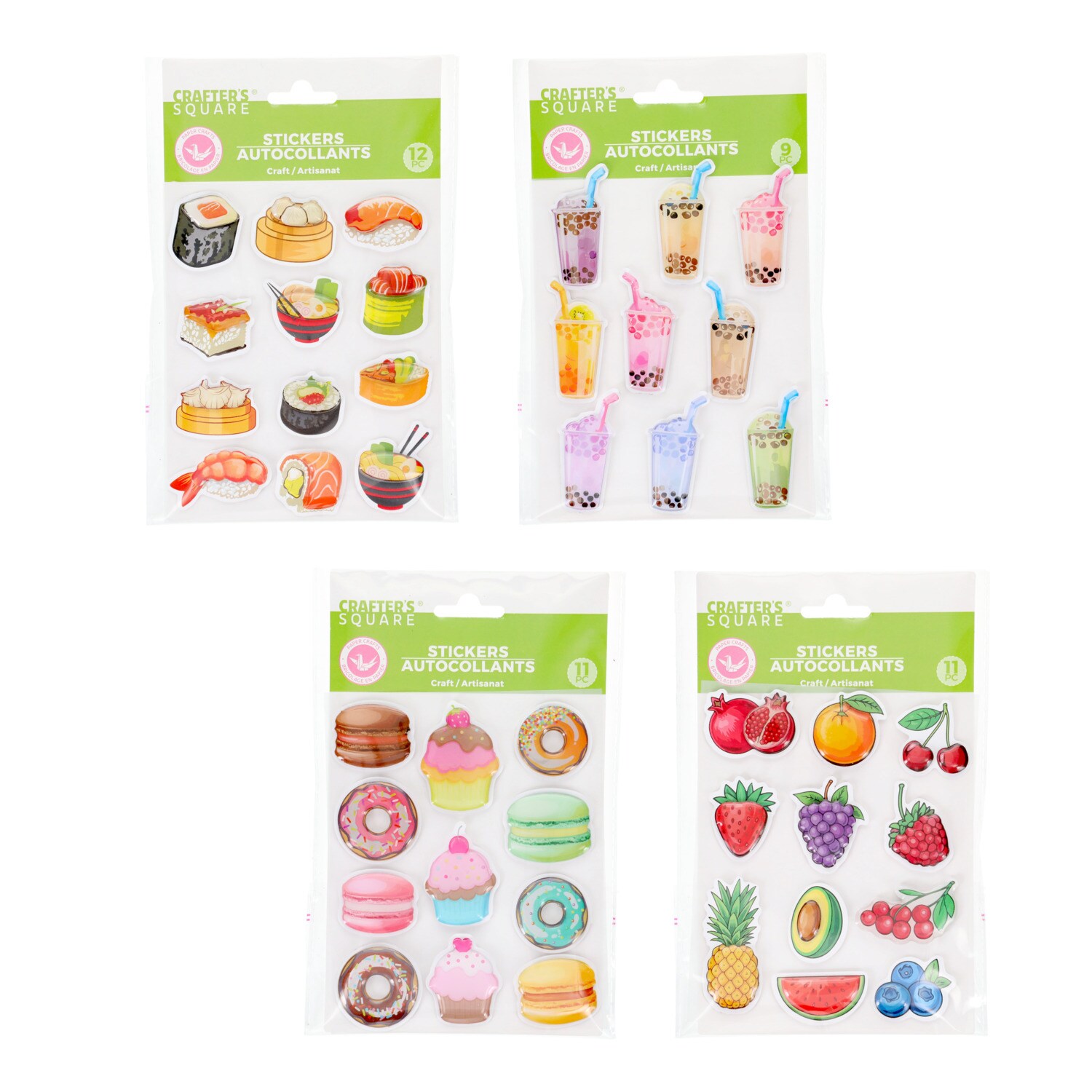 Crafters Square Resin Sticker Set. Assorted Designs. — coming to Dollar Tree Dec 25, 2026