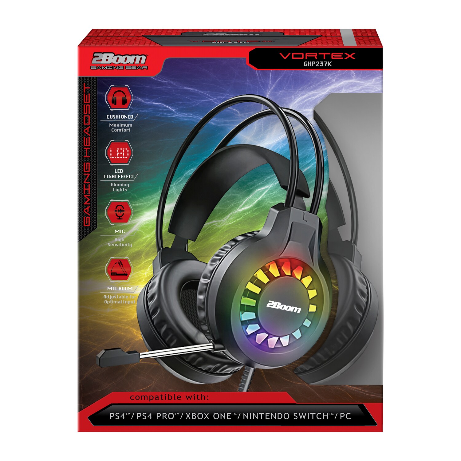2Boom Vortex Gaming Headset. — coming to Dollar Tree Oct 2, 2026