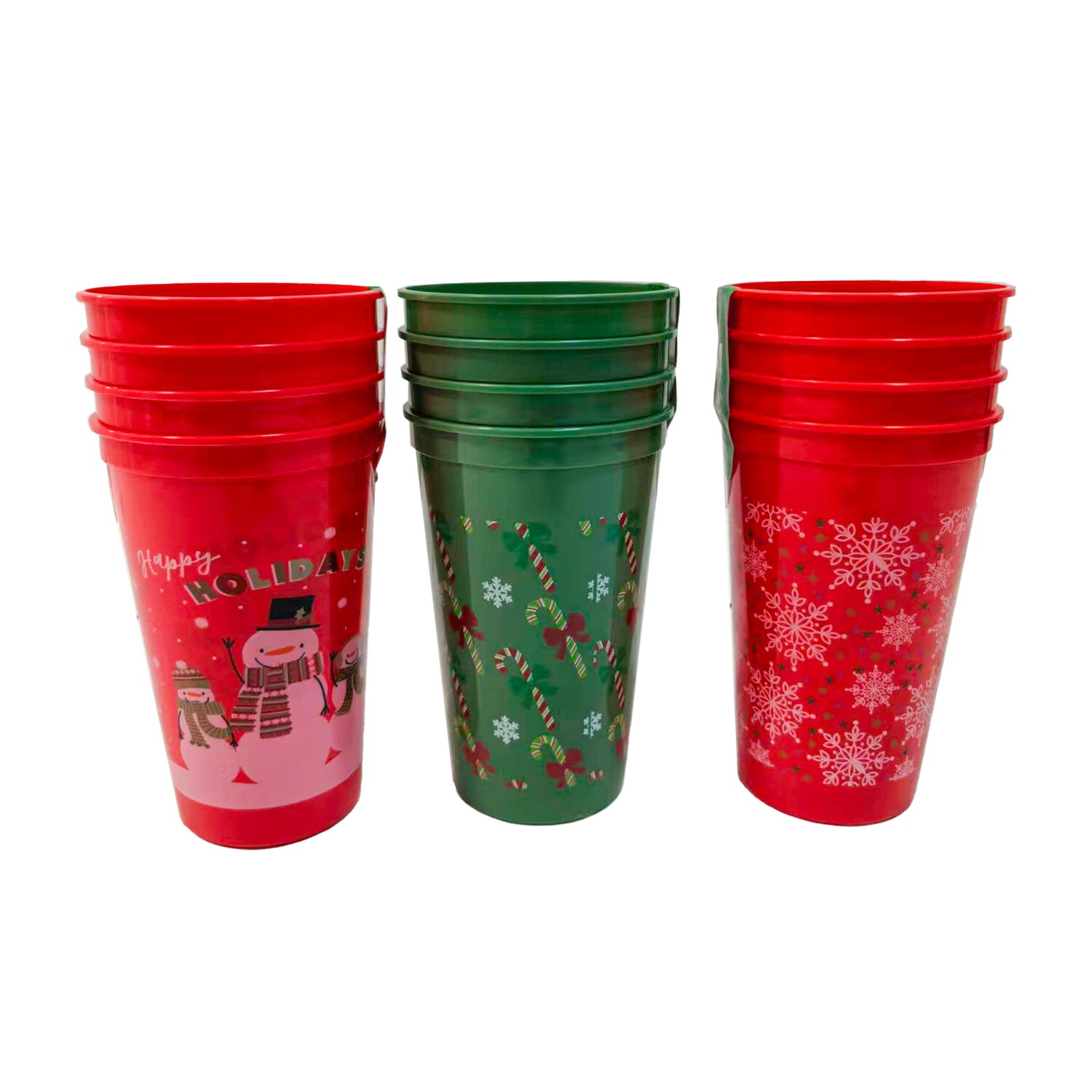 Plastic Christmas Theme Tumblers, Assorted Patterns, 4-pc Pack. — coming to Dollar Tree Sep 18, 2026