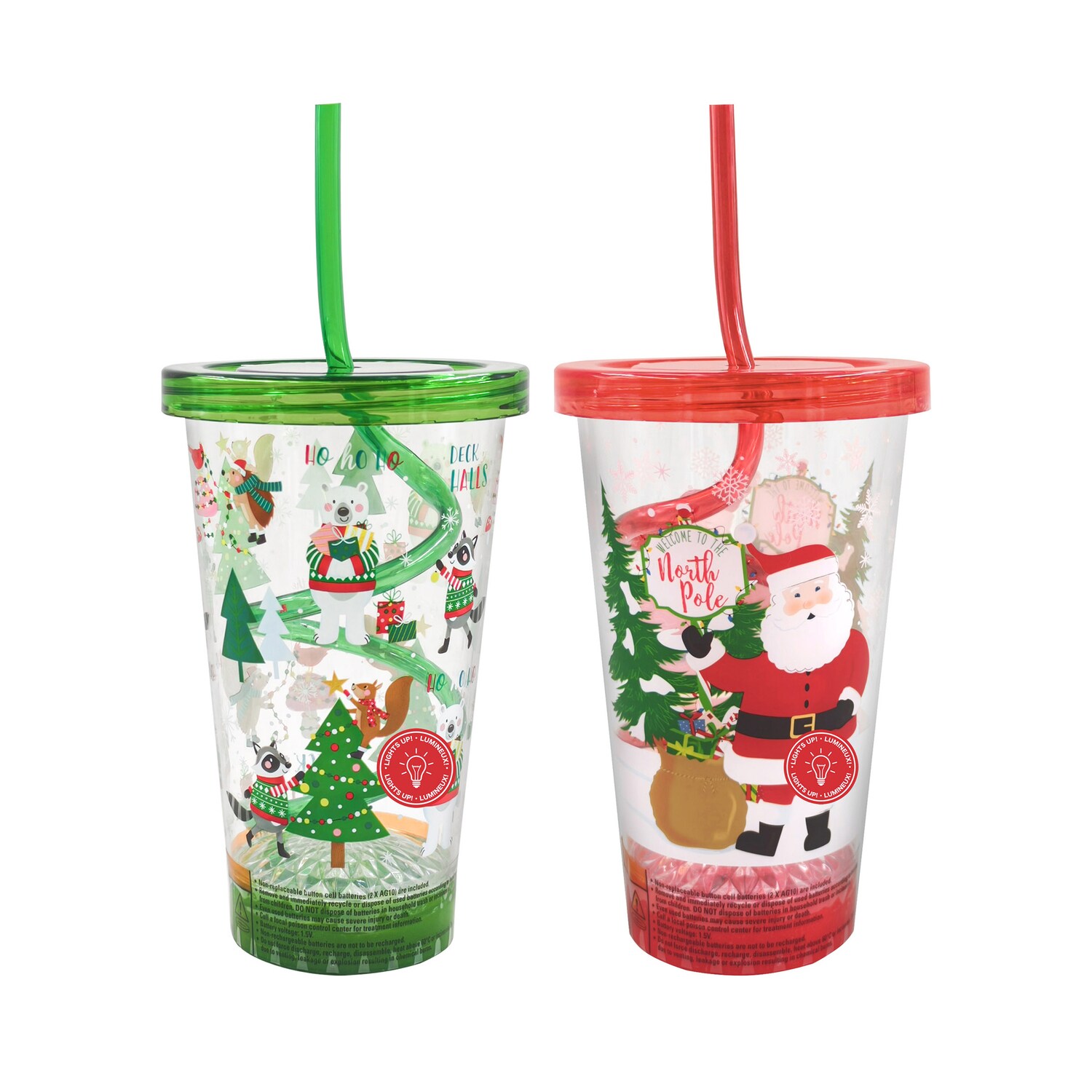 Christmas Light Up Tumbler, Assorted Colors — coming to Dollar Tree Nov 7, 2026