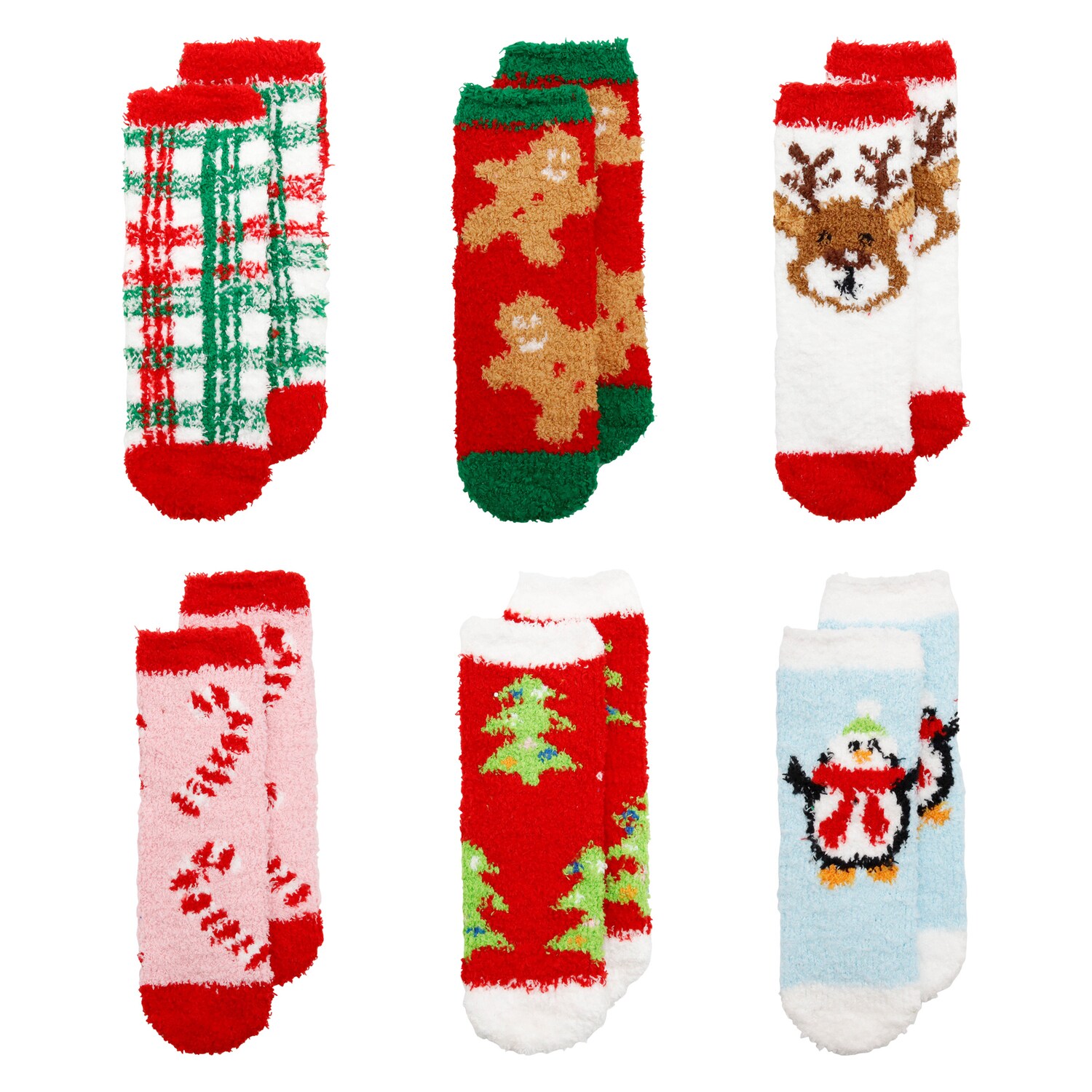 Christmas House Size 7-2 Non-Skid Socks, Assorted Designs, 2-pc Pack. — coming to Dollar Tree Sep 16, 2026