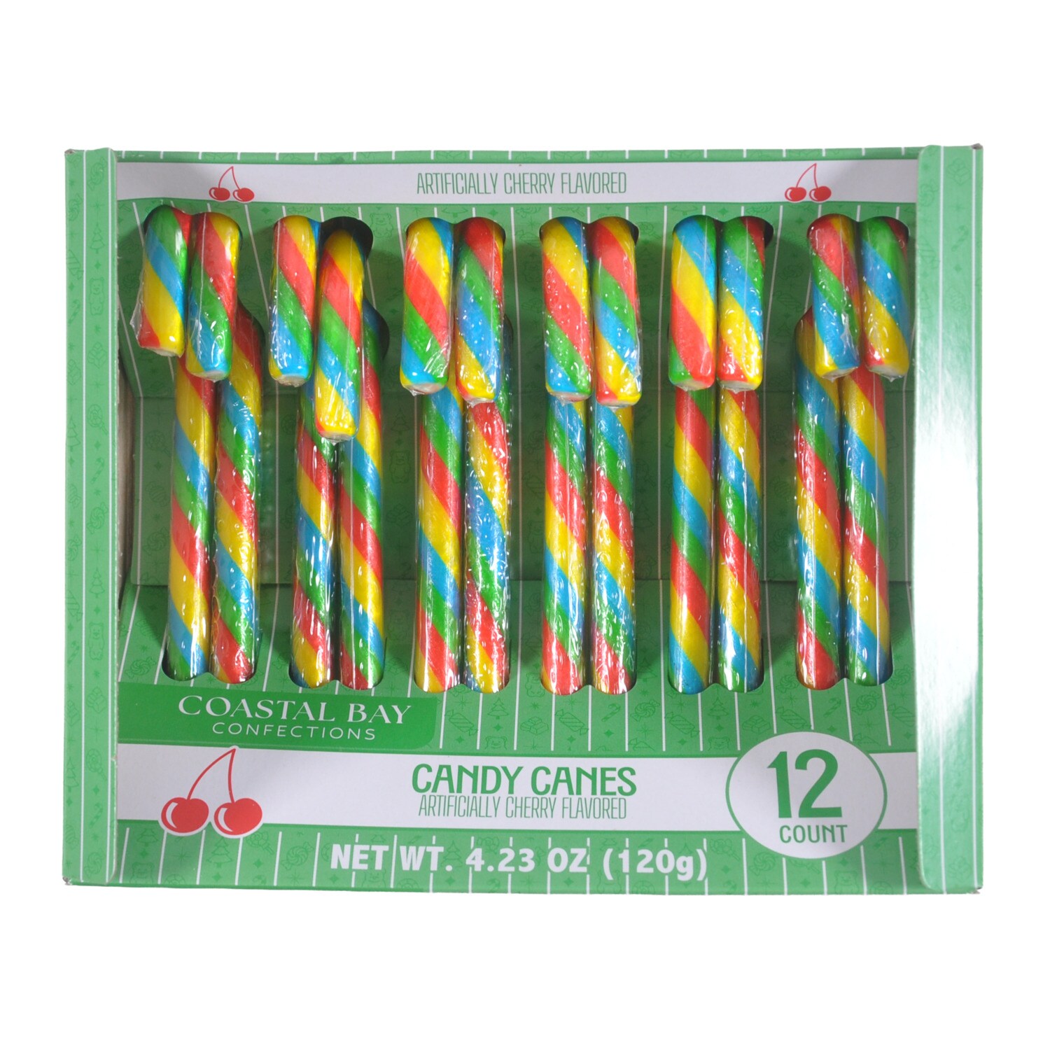Coastal Bay Cherry Candy canes, 12-pc Pack. — coming to Dollar Tree Sep 30, 2026