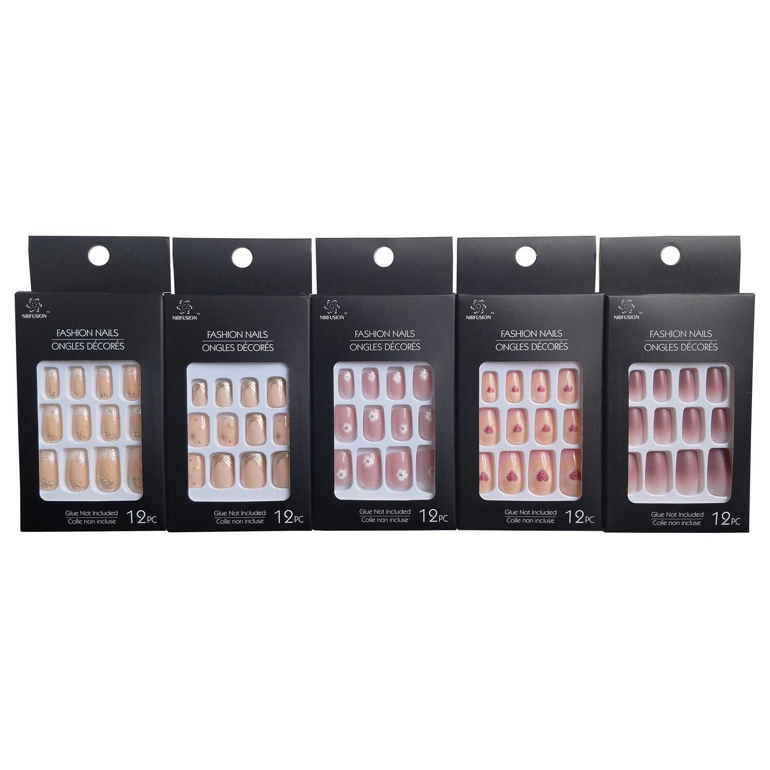 Nirfusion Faux Fashion Nails, Assorted Designs. — coming to Dollar Tree Aug 21, 2026