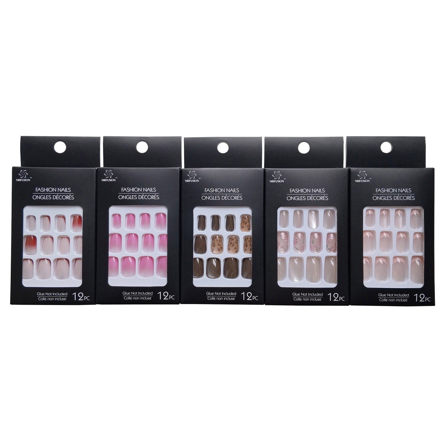 Nirfusion Faux Fashion Nails, Assorted Styles, 12-pc Pack. — coming to Dollar Tree Aug 21, 2026