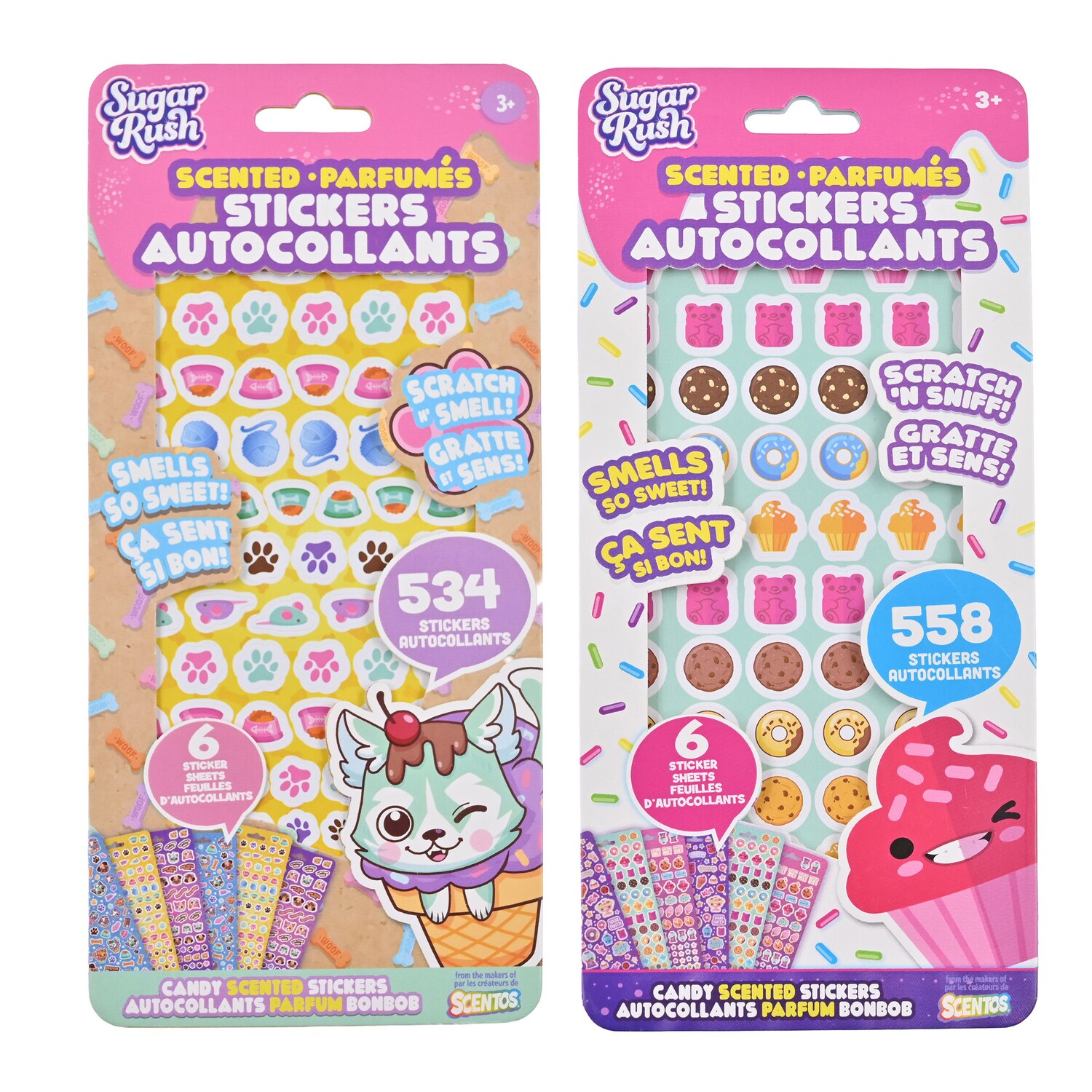 Scentos Sugar Rush Scented Sticker Book, Assorted Styles, 534-pc And 538-pc Packs. — coming to Dollar Tree Oct 30, 2026