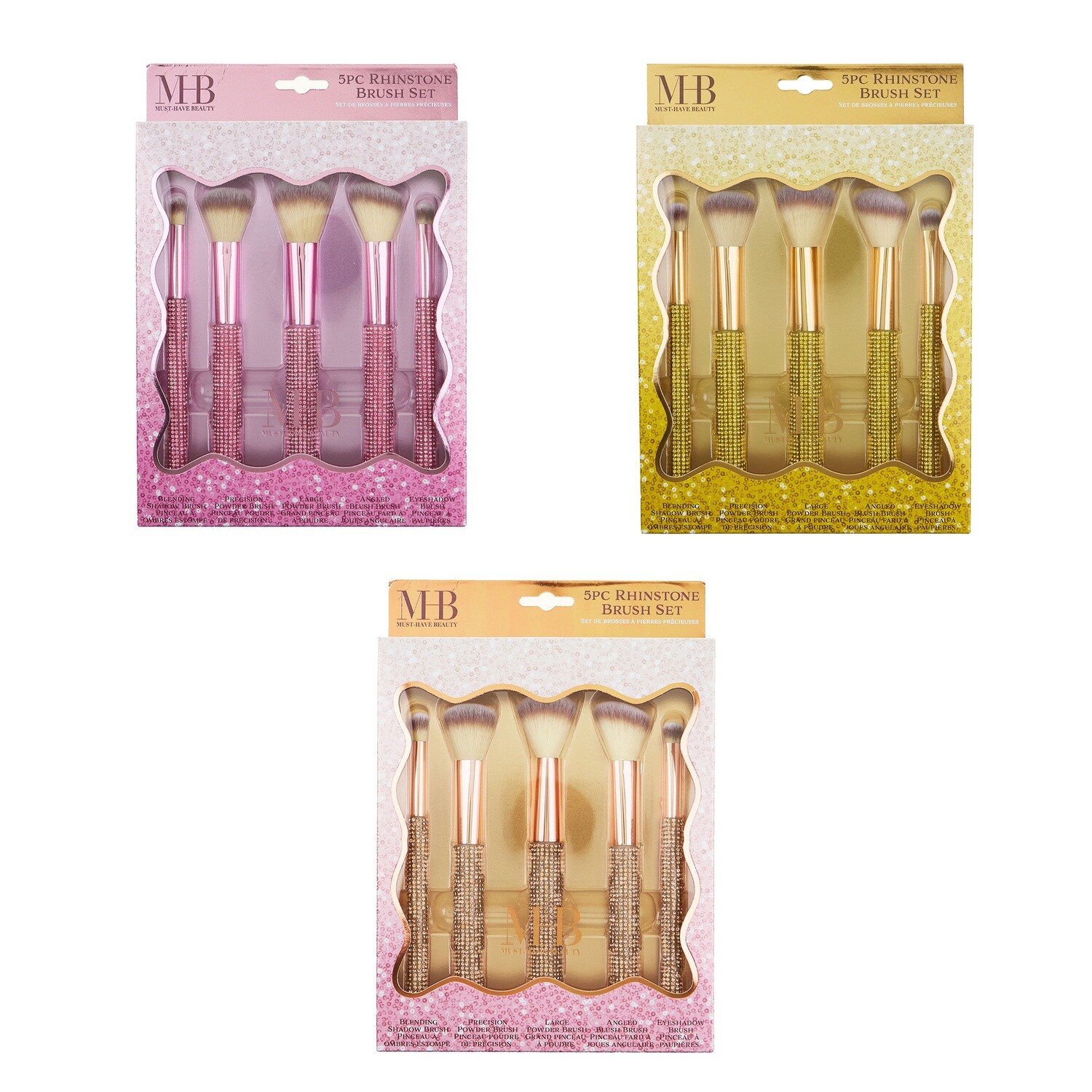 Must Have Beauty Rhinestone Makeup Brush Set, Assorted Colors, 5-pc Pack. — coming to Dollar Tree Oct 23, 2026