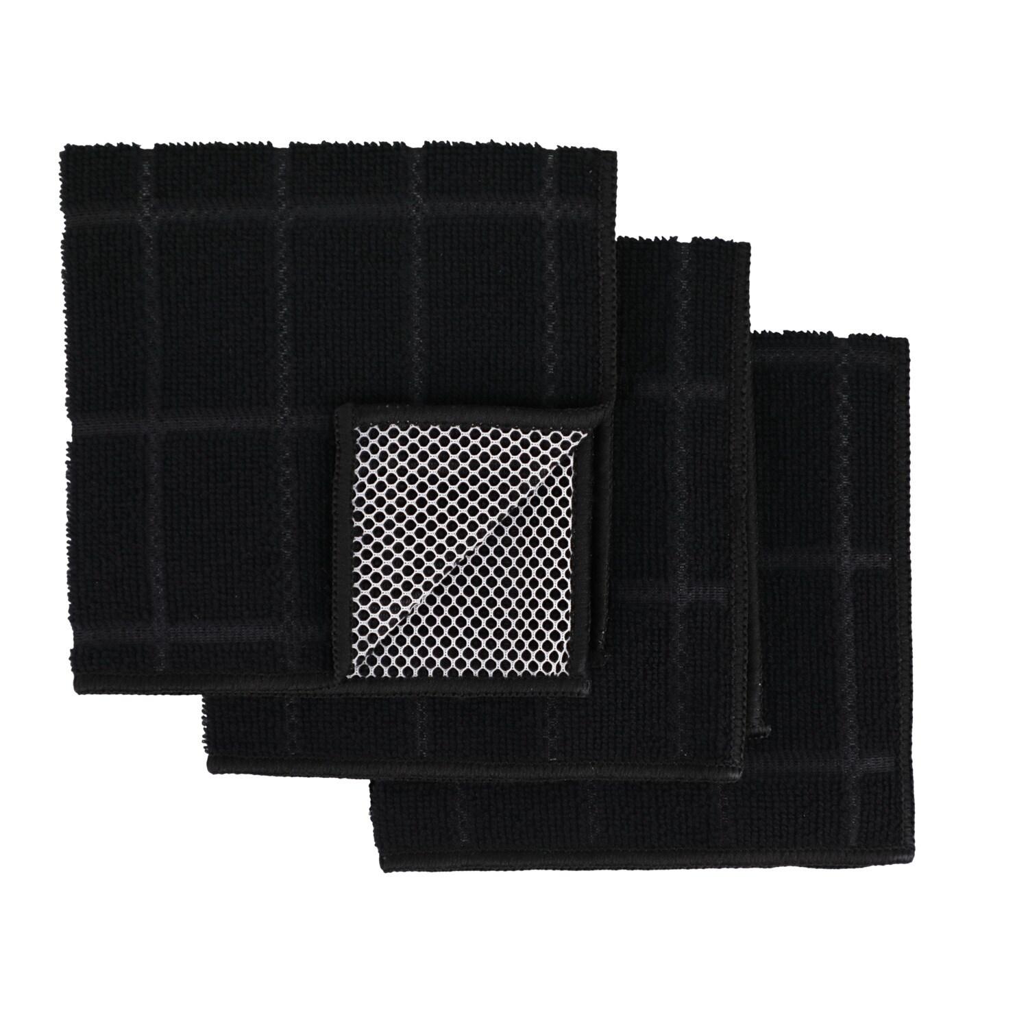 Home Collection Black Dishcloth, 3-pc Pack — coming to Dollar Tree Aug 21, 2026