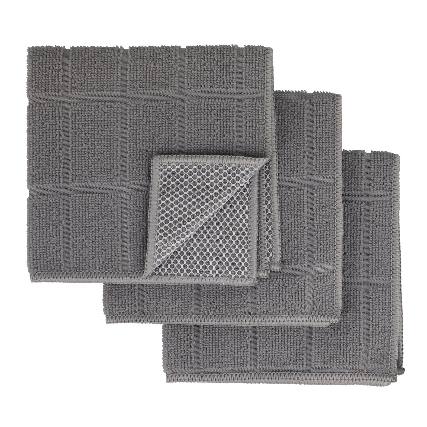 Home Collection Grey Dishcloth, 3-pc Pack — coming to Dollar Tree Aug 21, 2026