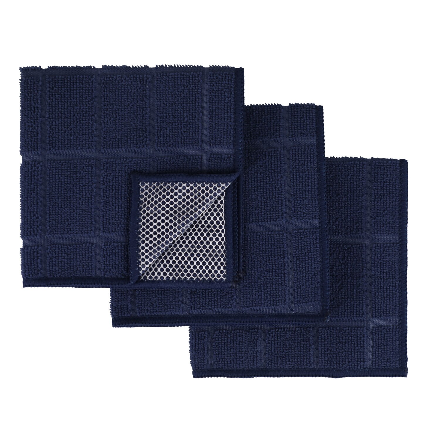 Home Collection Navy Blue Dishcloth, 3-pc Pack — coming to Dollar Tree Aug 21, 2026